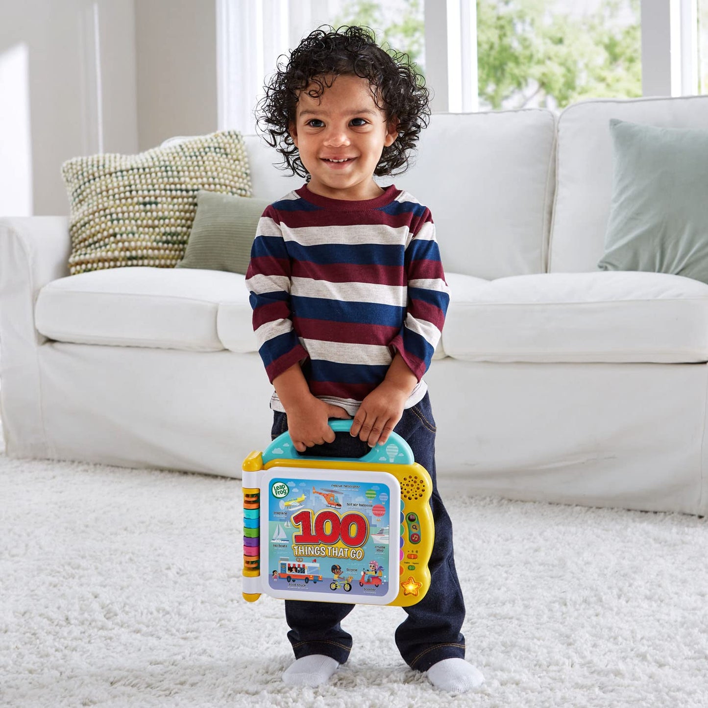 LeapFrog 100 Things That Go — Bilingual Interactive Book for Toddlers