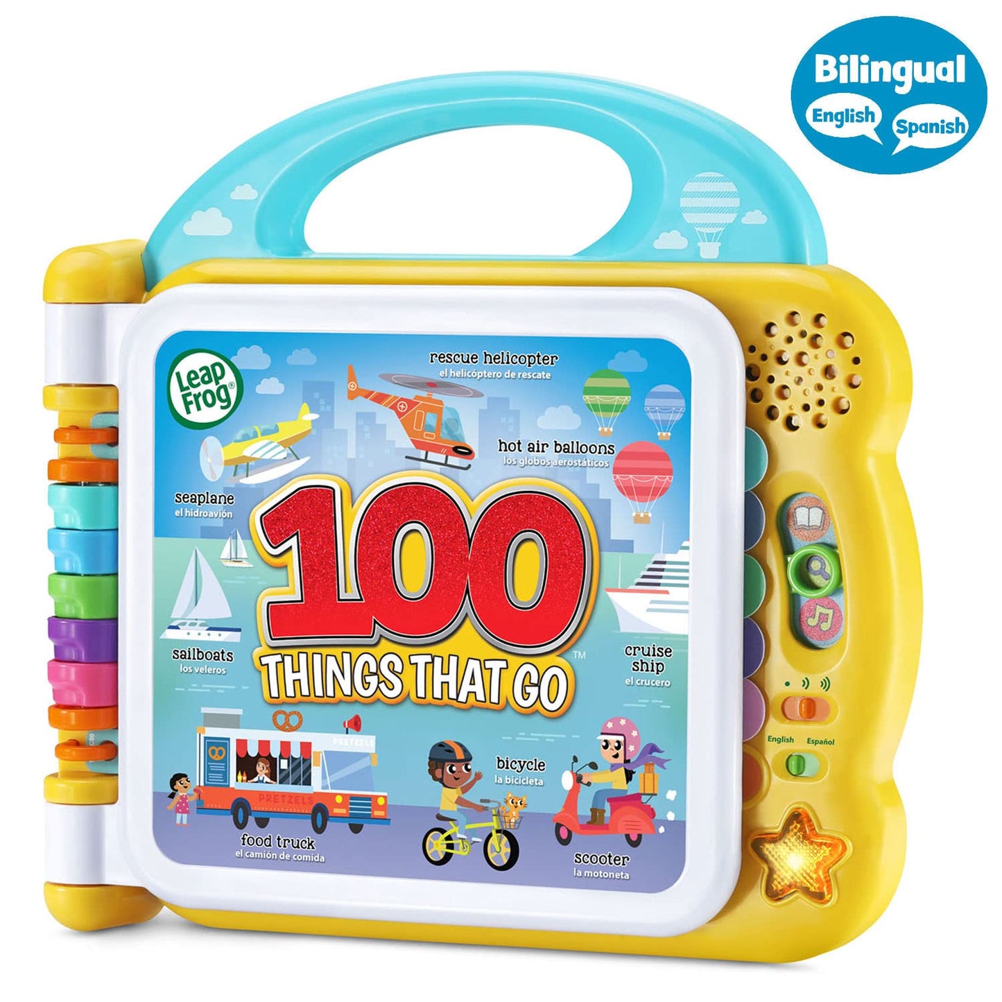 LeapFrog 100 Things That Go — Bilingual Interactive Book for Toddlers