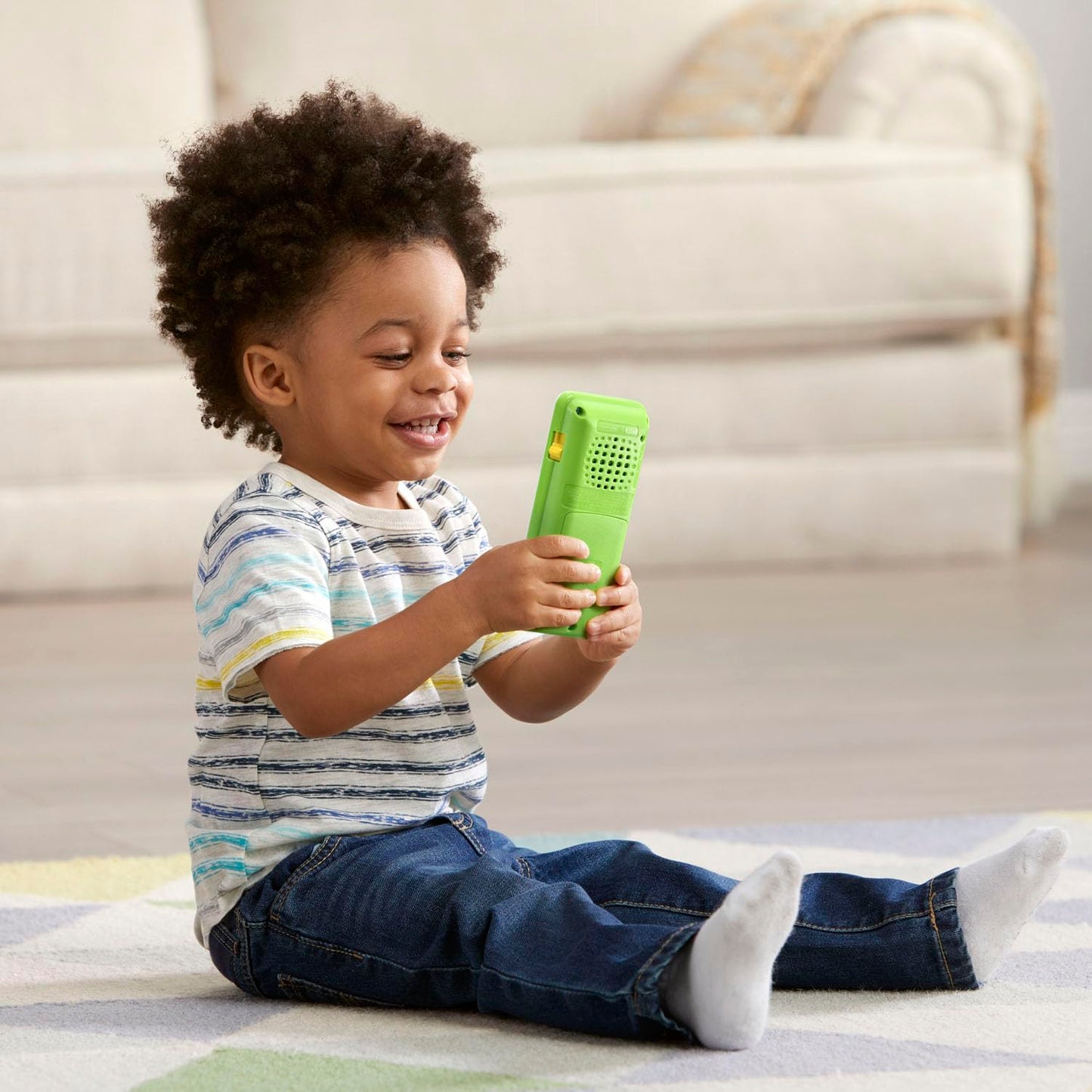 LeapFrog Chat & Count Emoji Phone, Green – Toddler Pretend Play Smartphone