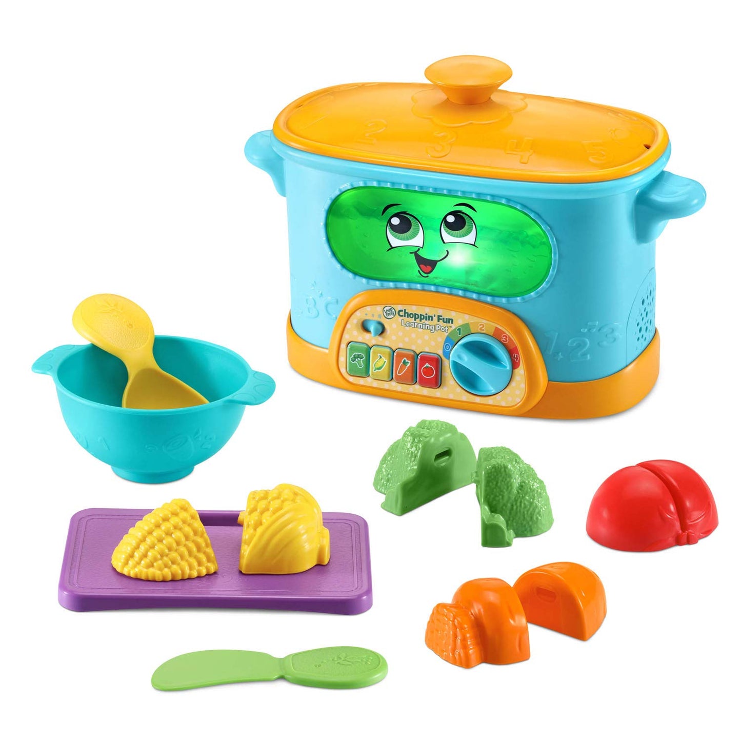 LeapFrog Choppin’ Fun Learning Pot – Orange | Pretend Play Kitchen Toy