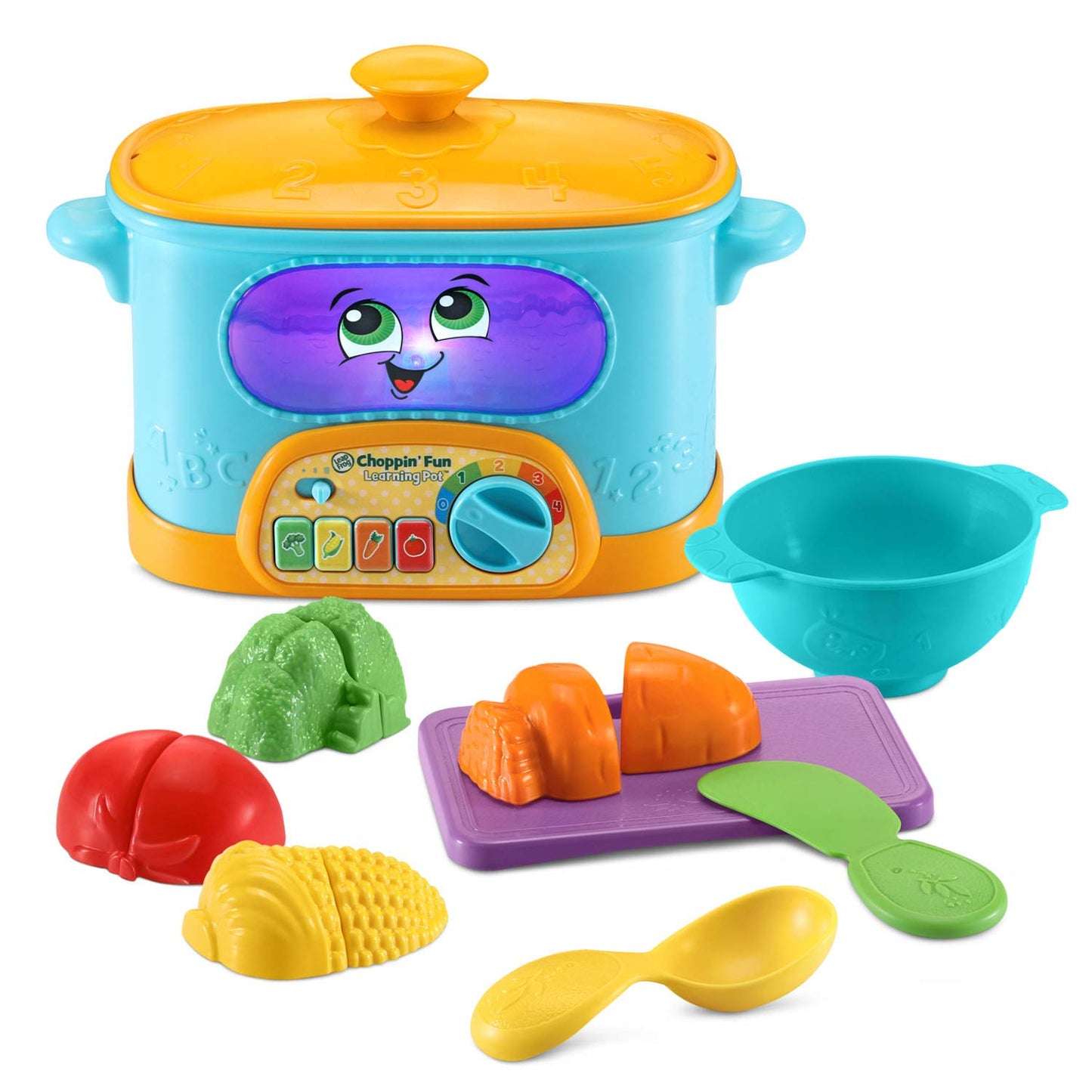 LeapFrog Choppin’ Fun Learning Pot – Orange | Pretend Play Kitchen Toy