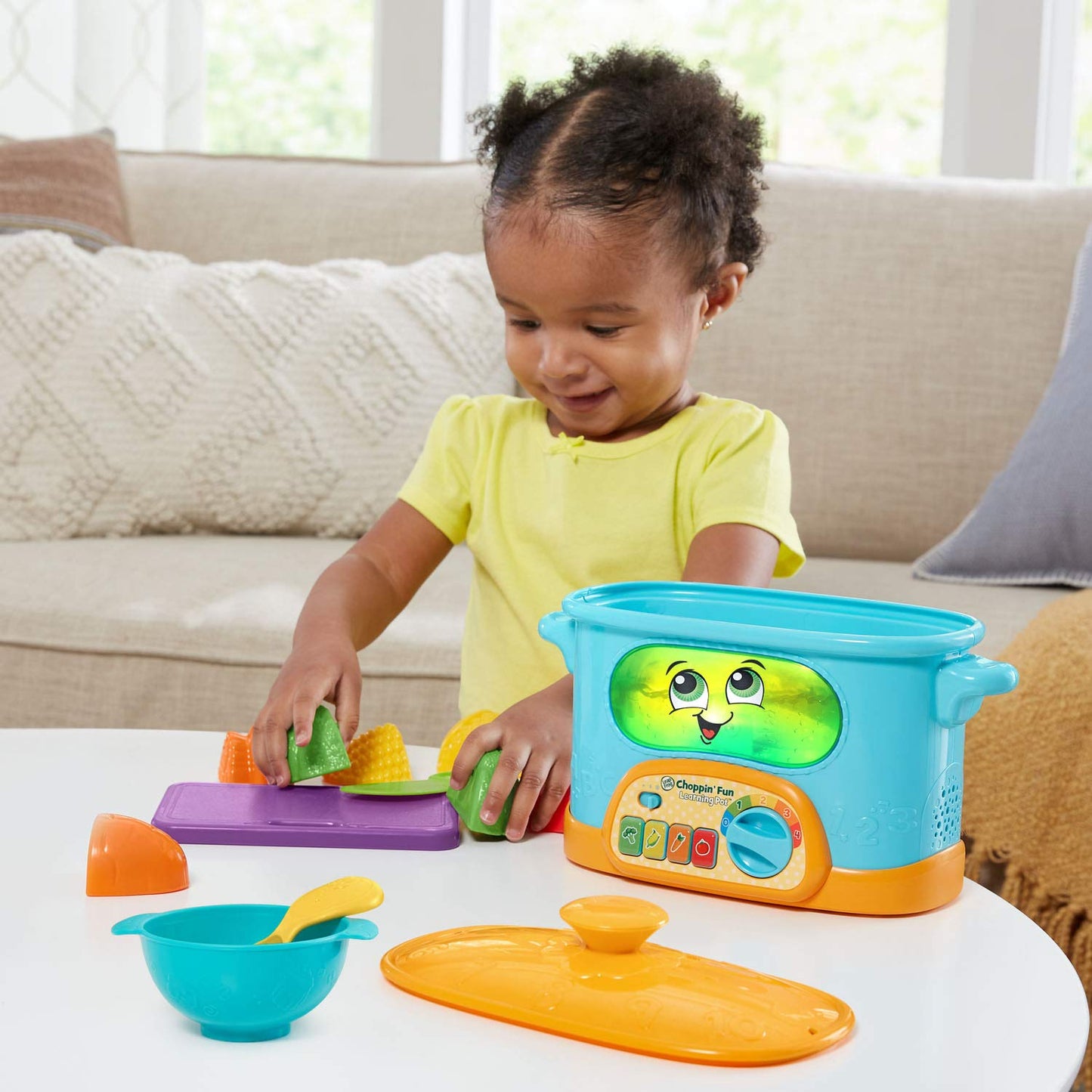 LeapFrog Choppin’ Fun Learning Pot – Orange | Pretend Play Kitchen Toy