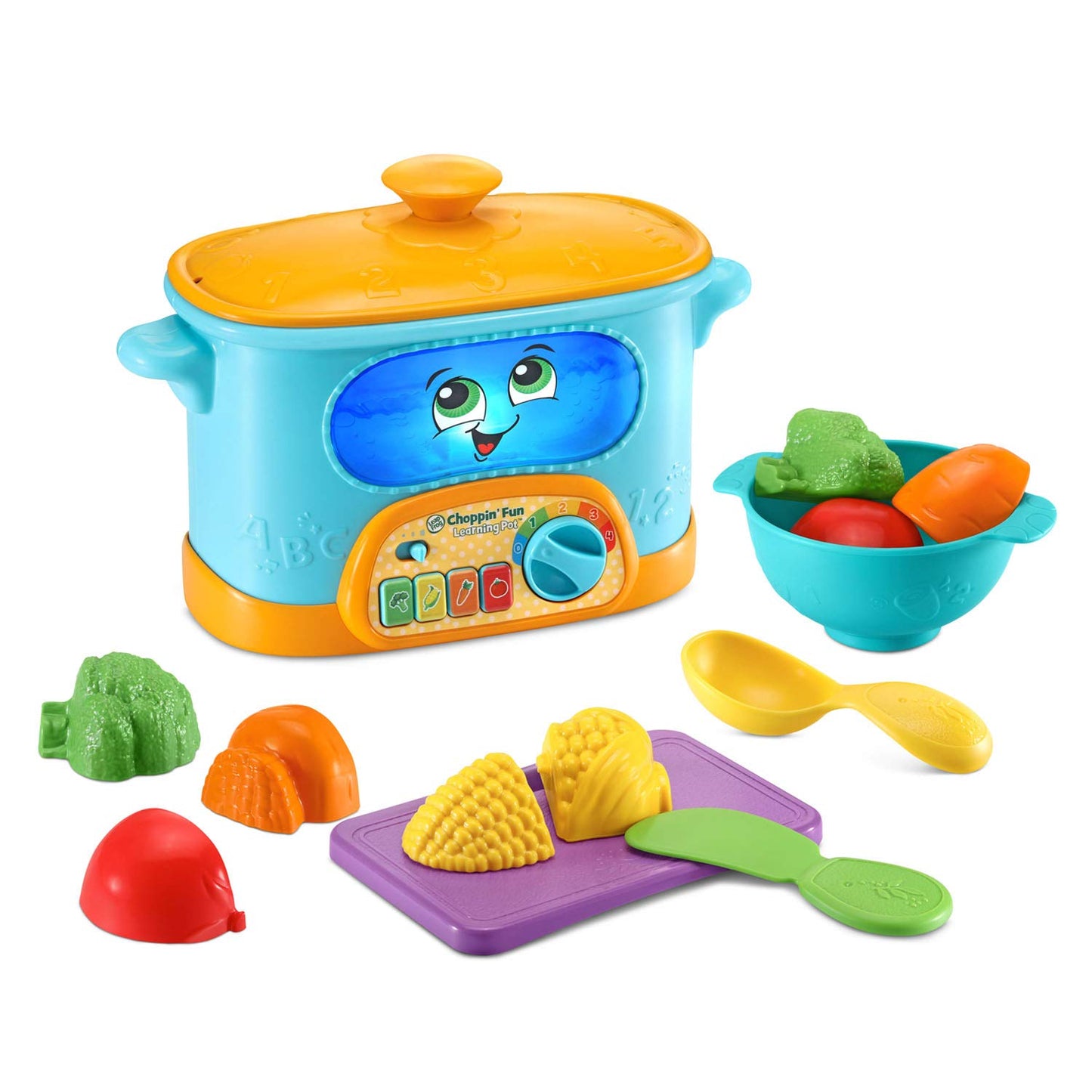 LeapFrog Choppin’ Fun Learning Pot – Orange | Pretend Play Kitchen Toy