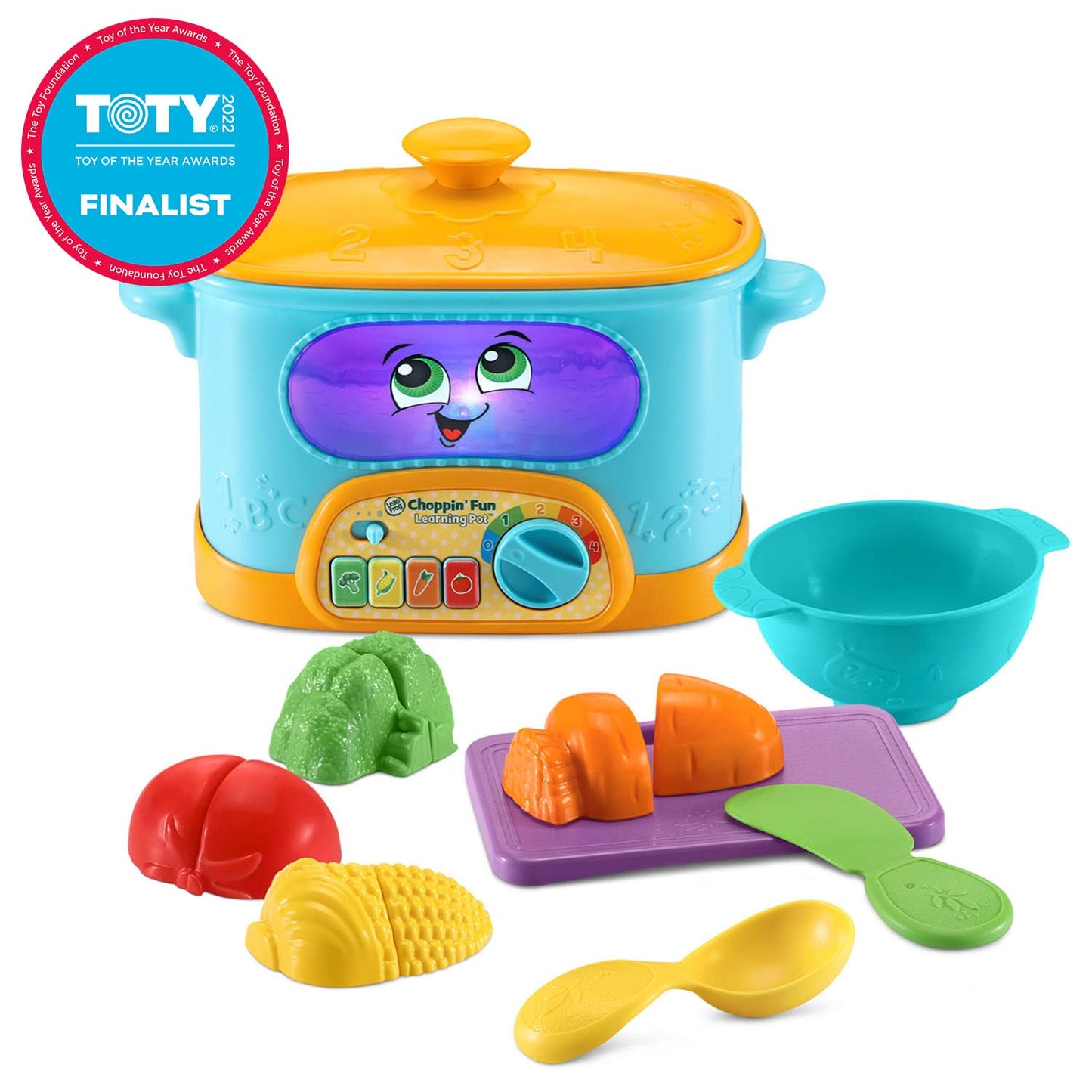 LeapFrog Choppin’ Fun Learning Pot – Orange | Pretend Play Kitchen Toy