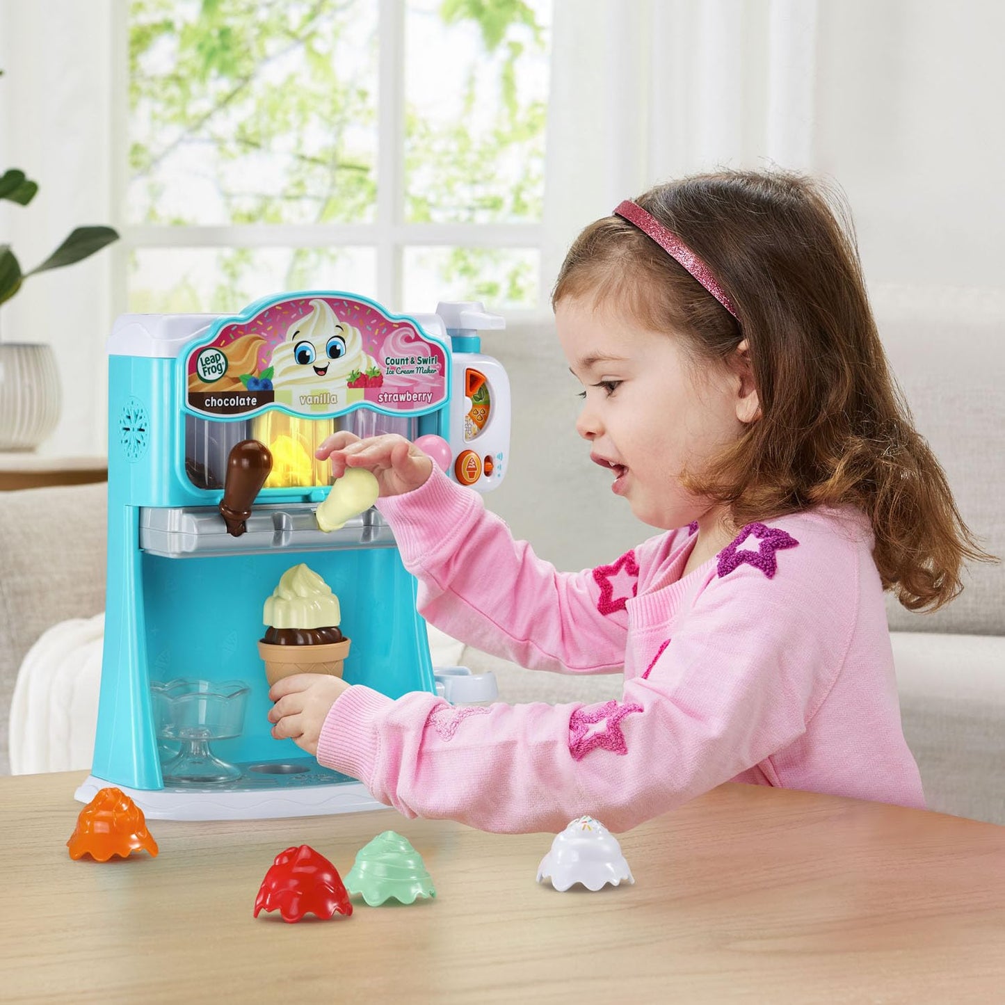 LeapFrog Count and Swirl Ice Cream Maker Playset – Counting Fun for Kids 2+