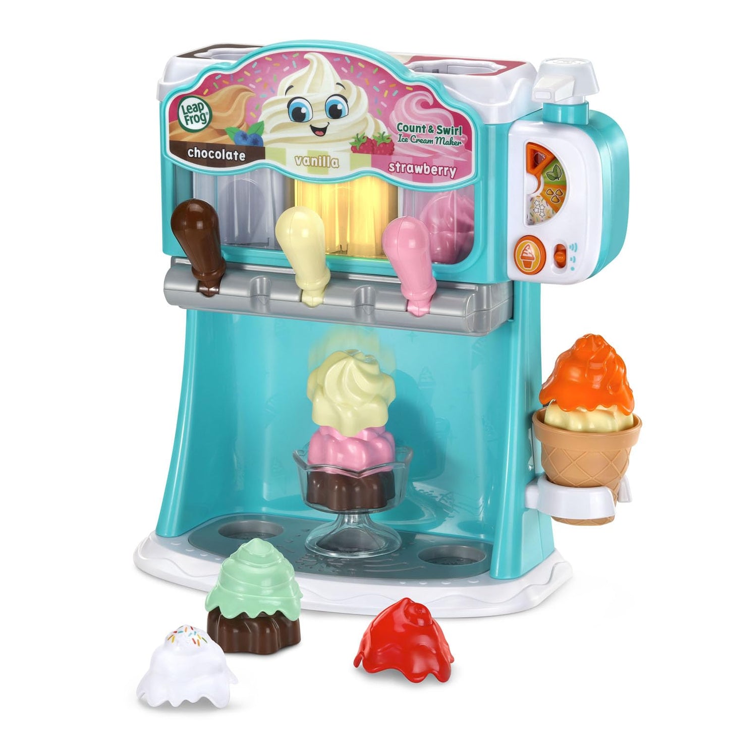LeapFrog Count and Swirl Ice Cream Maker Playset – Counting Fun for Kids 2+