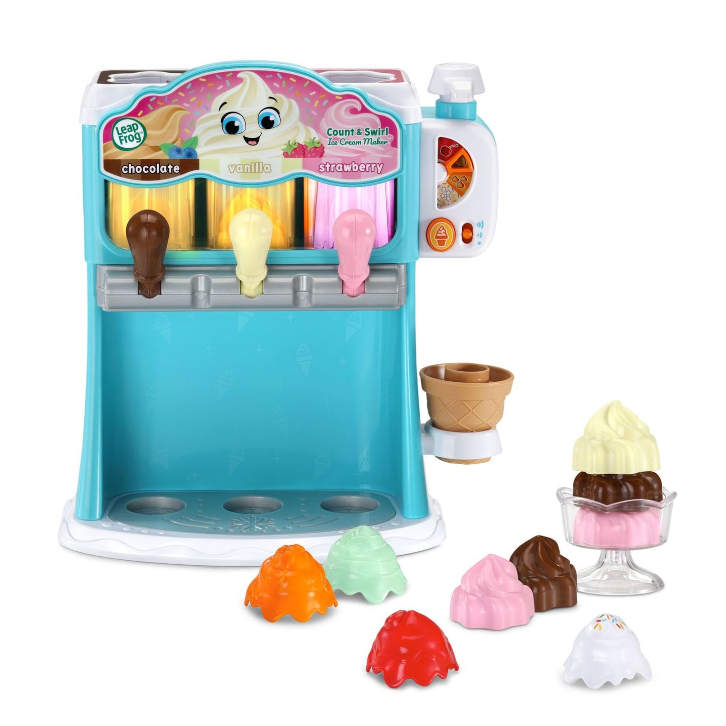 LeapFrog Count and Swirl Ice Cream Maker Playset – Counting Fun for Kids 2+