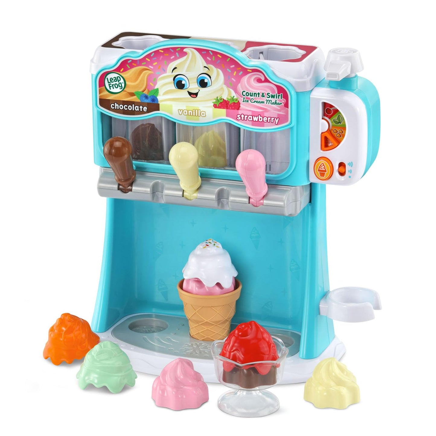 LeapFrog Count and Swirl Ice Cream Maker Playset – Counting Fun for Kids 2+
