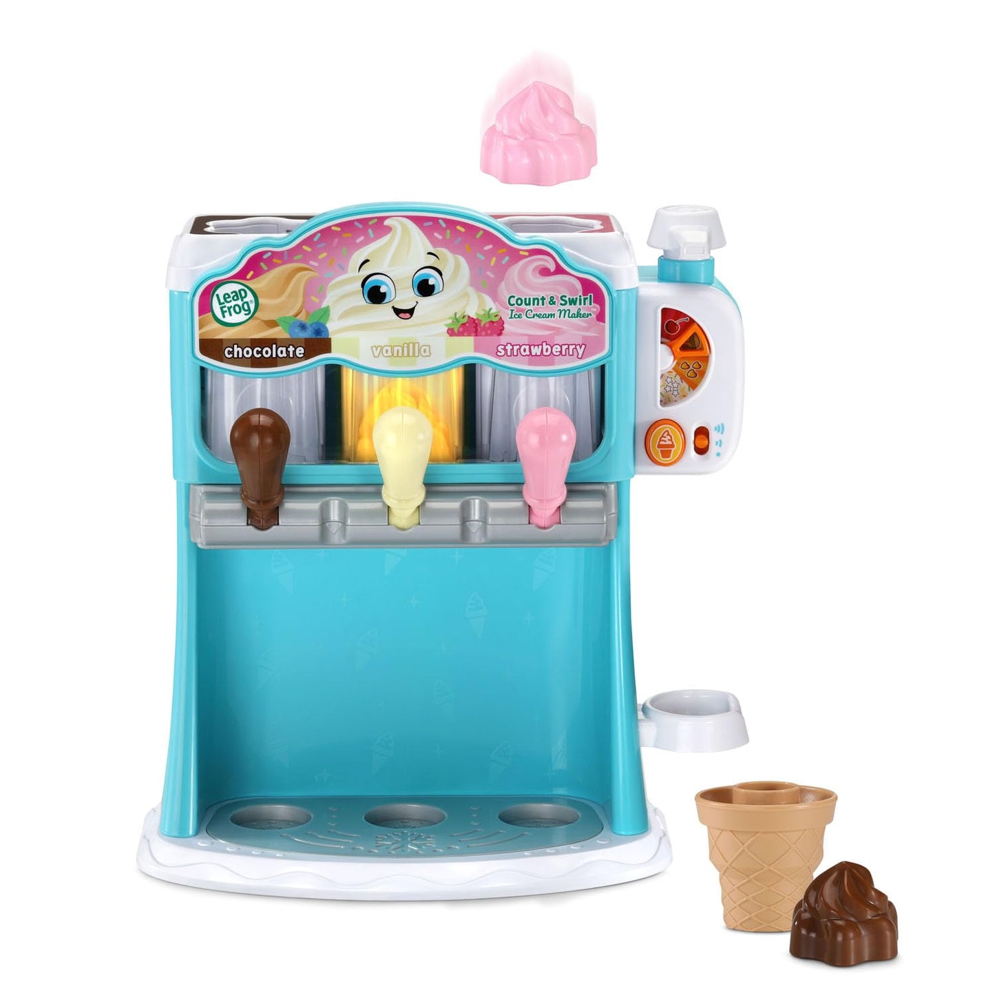 LeapFrog Count and Swirl Ice Cream Maker Playset – Counting Fun for Kids 2+