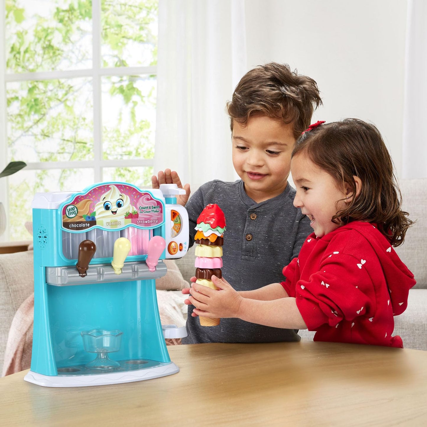 LeapFrog Count and Swirl Ice Cream Maker Playset – Counting Fun for Kids 2+