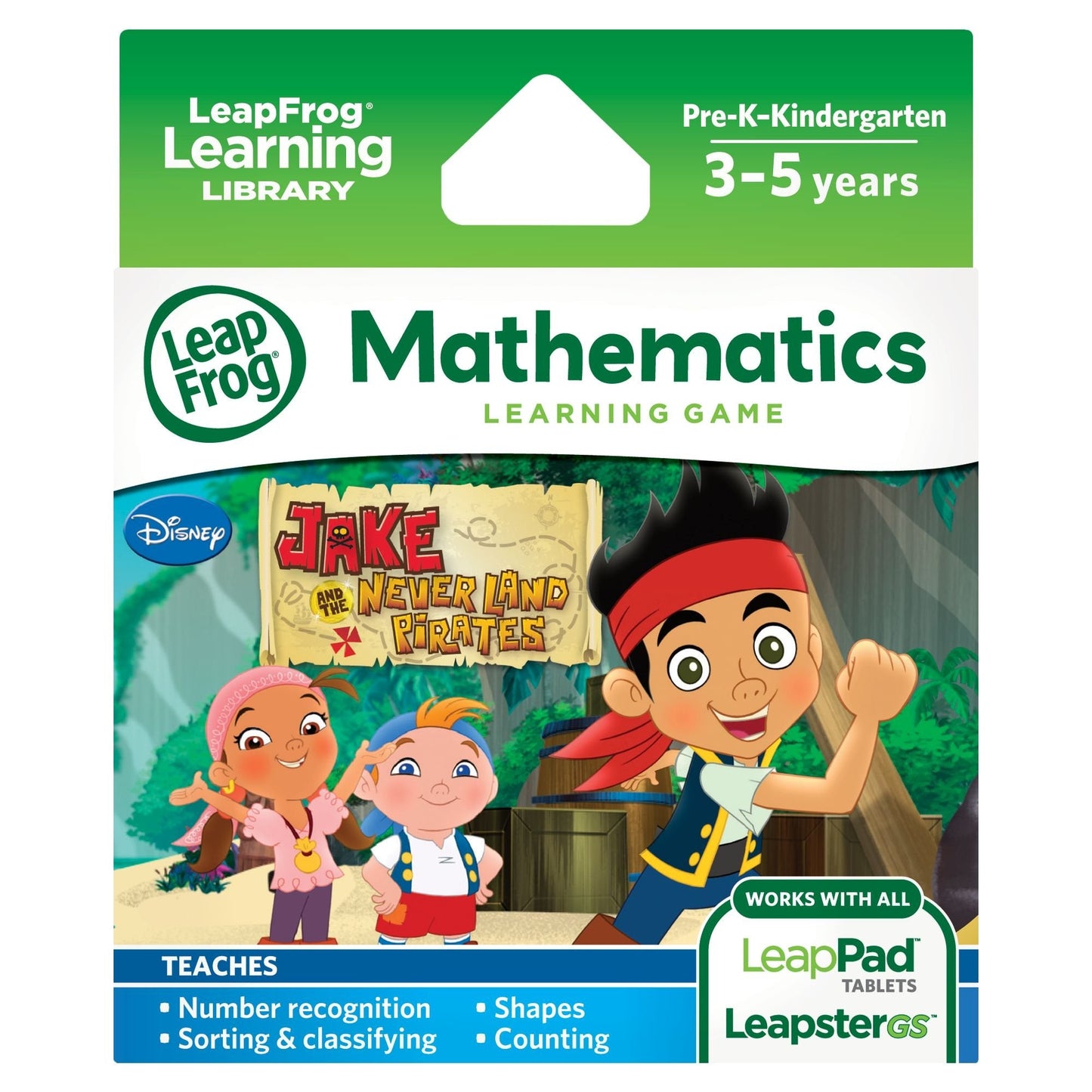 LeapFrog Explorer Learning Game: Jake and The Never Land Pirates – Early Math Adventures for Ages 3-5