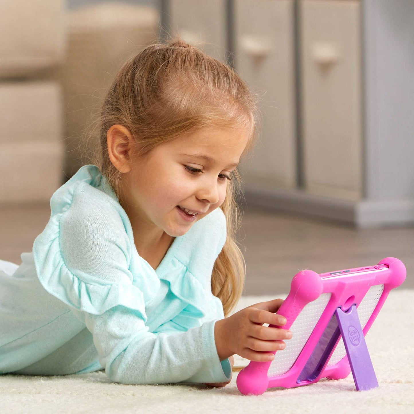 LeapFrog LeapPad Academy Pink – 7-inch Kids Learning Tablet with 20 Educational Apps (Ages 3–8)