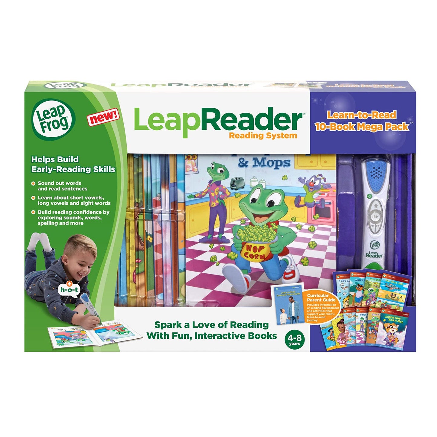 LeapFrog LeapReader System – 10-Book Mega Bundle for Ages 4-8 | Learn to Read