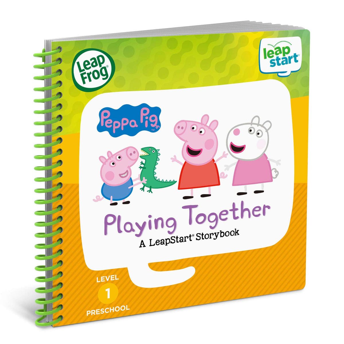 LeapFrog LeapStart 3D Peppa Pig Playing Together Book, Level 1 – Interactive Learning for Ages 2–5