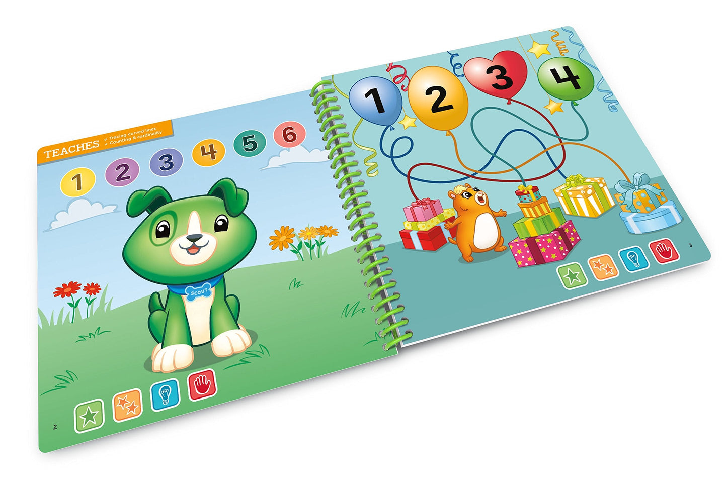 LeapFrog LeapStart 3D Scout and Friends Math Book – Interactive Early Math for Ages 2-5