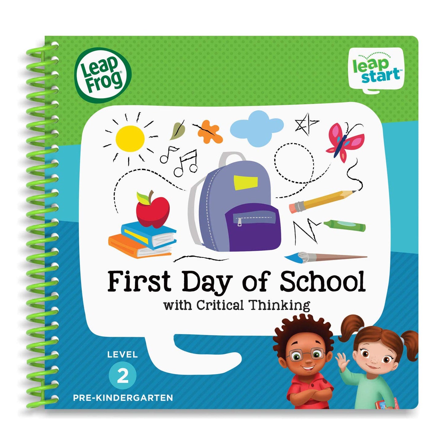 LeapFrog LeapStart First Day of School & Critical Thinking Book – Interactive Pre-K Learning