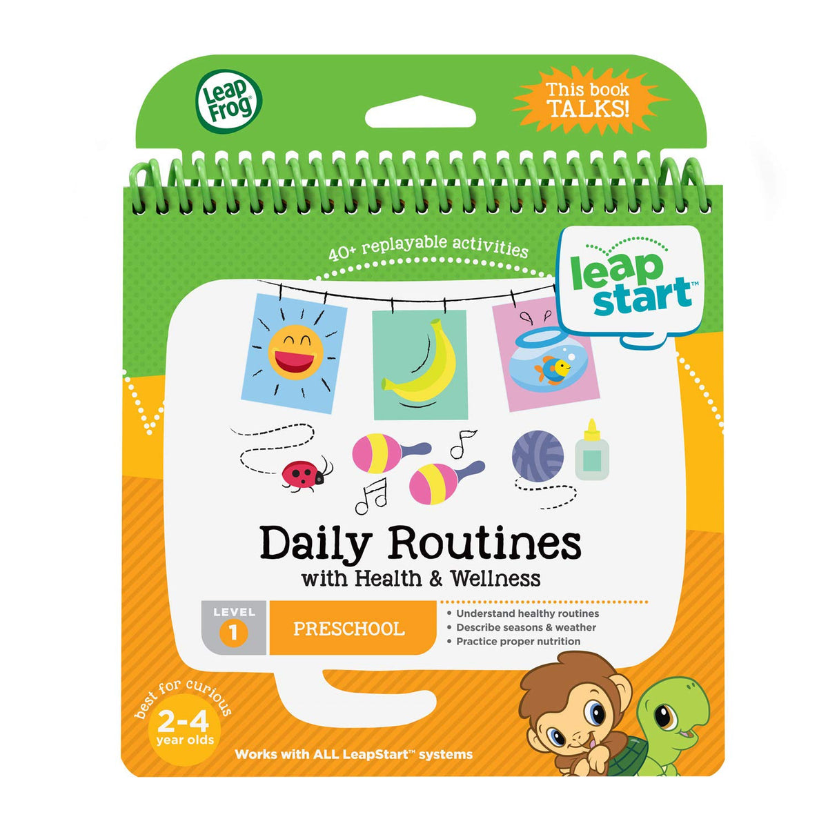 LeapFrog LeapStart Daily Routines & Health Book for Preschoolers | Interactive Learning