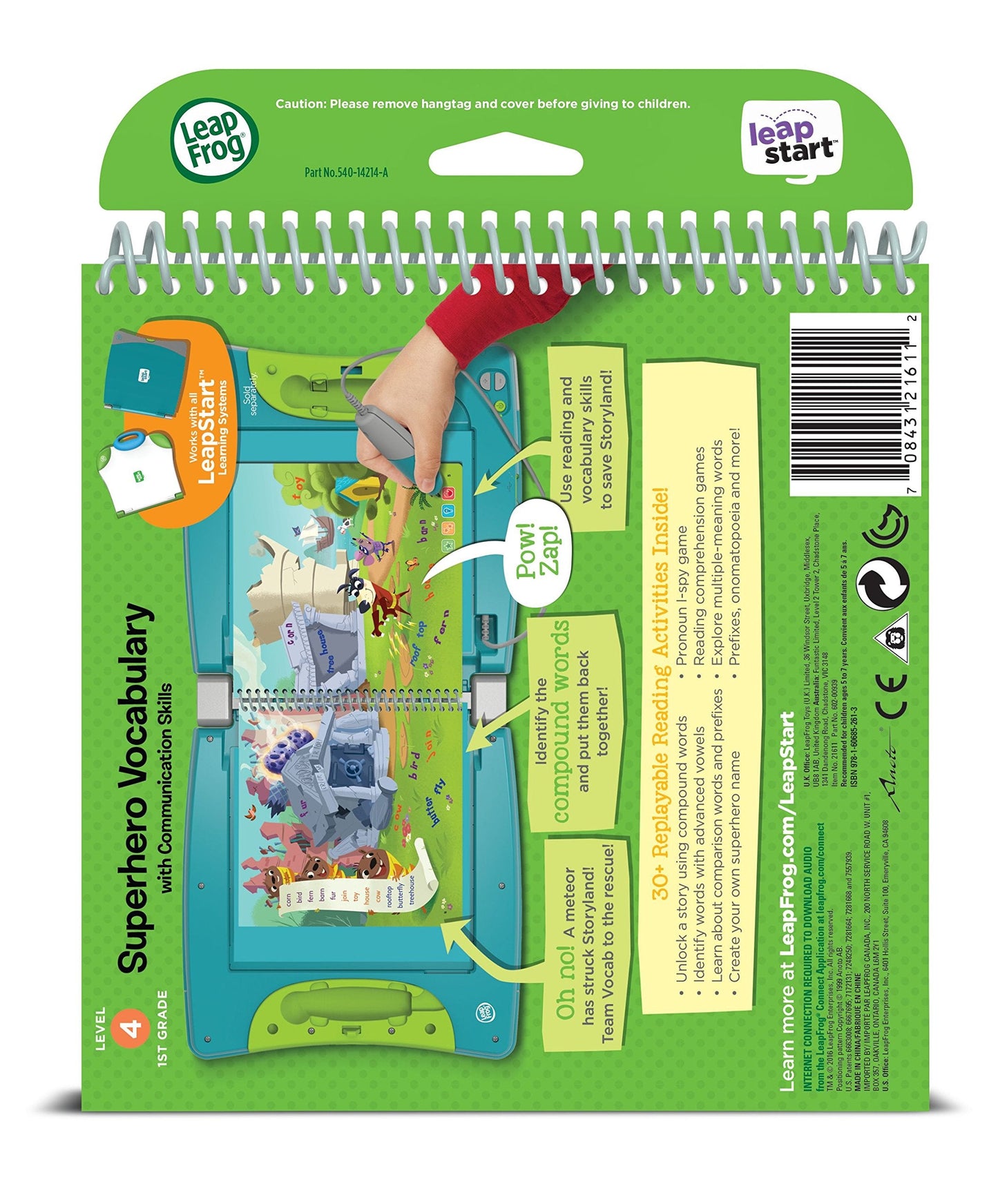 LeapFrog LeapStart 1st Grade Activity Book: Superhero Vocabulary and Communication Skills