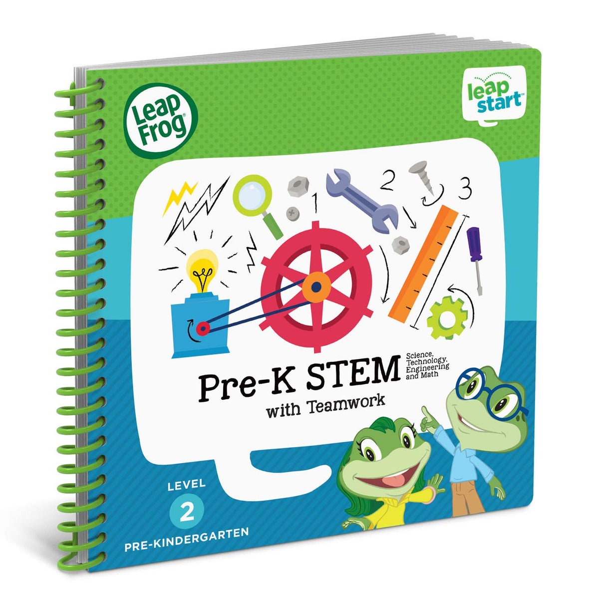 LeapFrog LeapStart Pre-K: STEM & Teamwork Activity Book for Ages 3-5