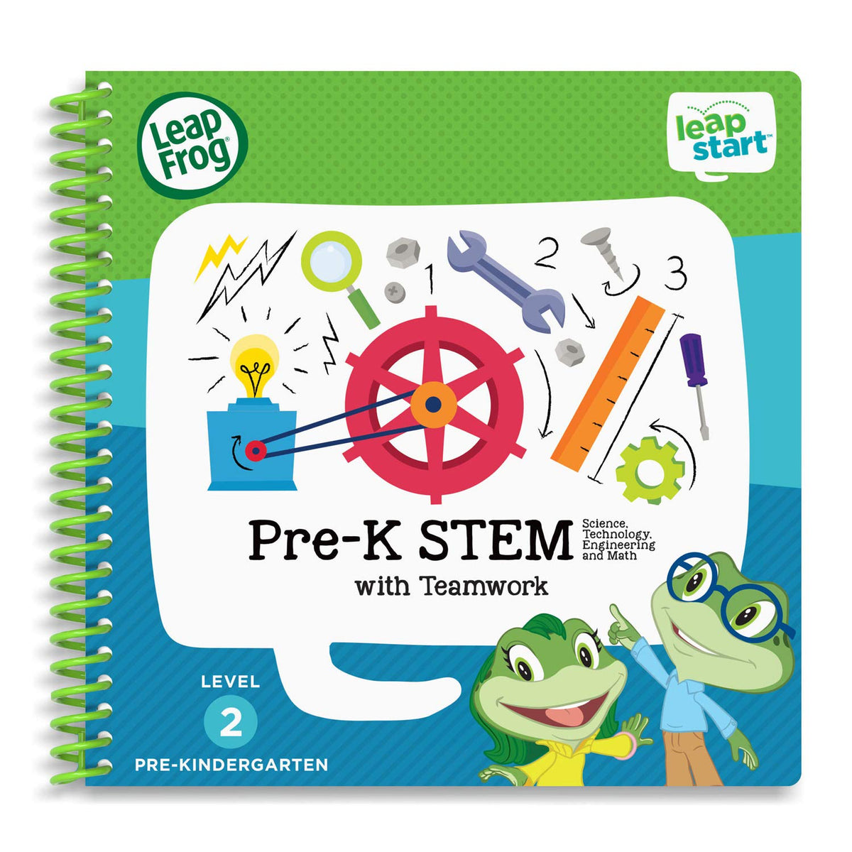 LeapFrog LeapStart Pre-K: STEM & Teamwork Activity Book for Ages 3-5