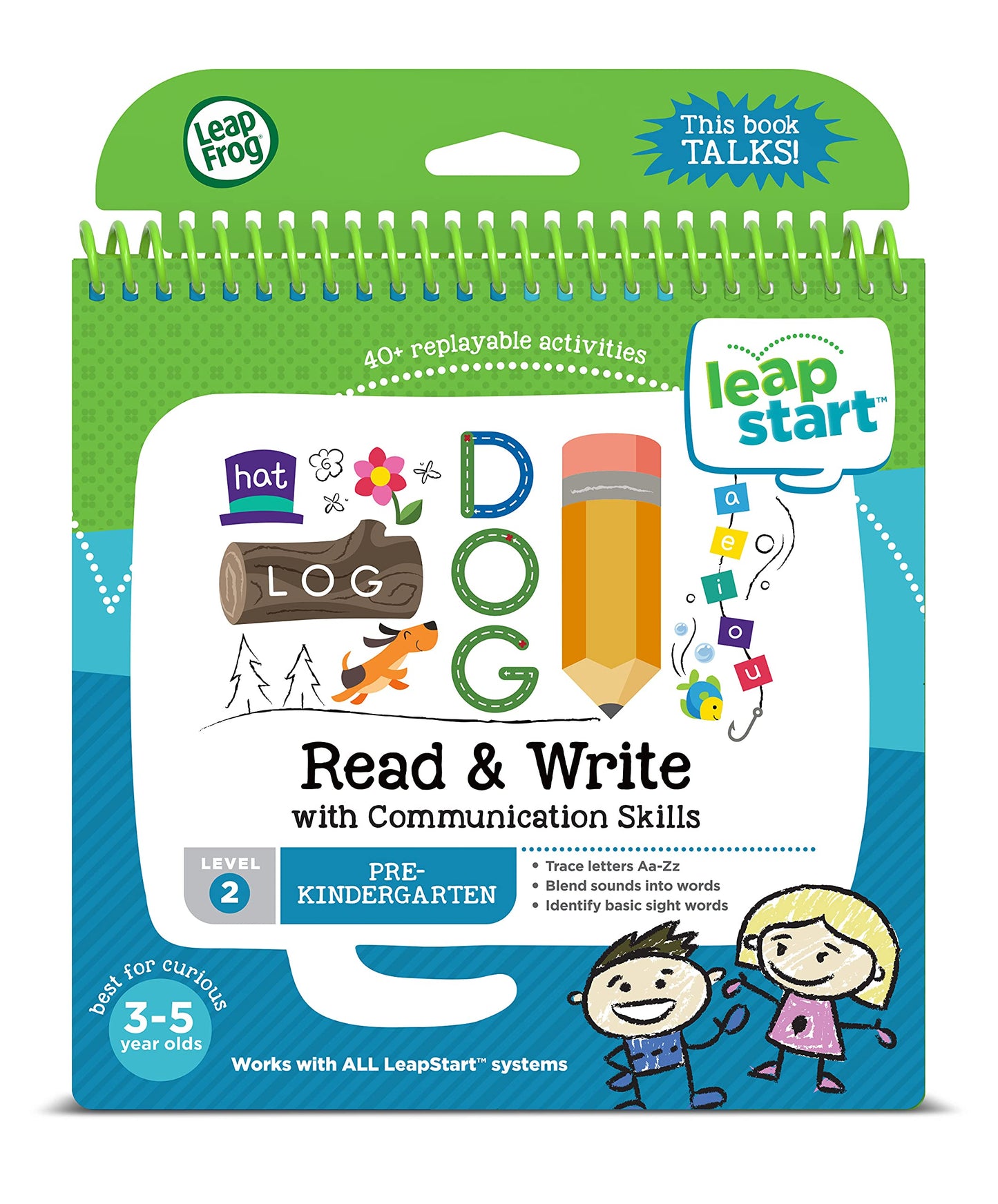 LeapFrog LeapStart Read & Write and Communication Skills Activity Book – Level 4 (1st Grade) for Ages 5-7