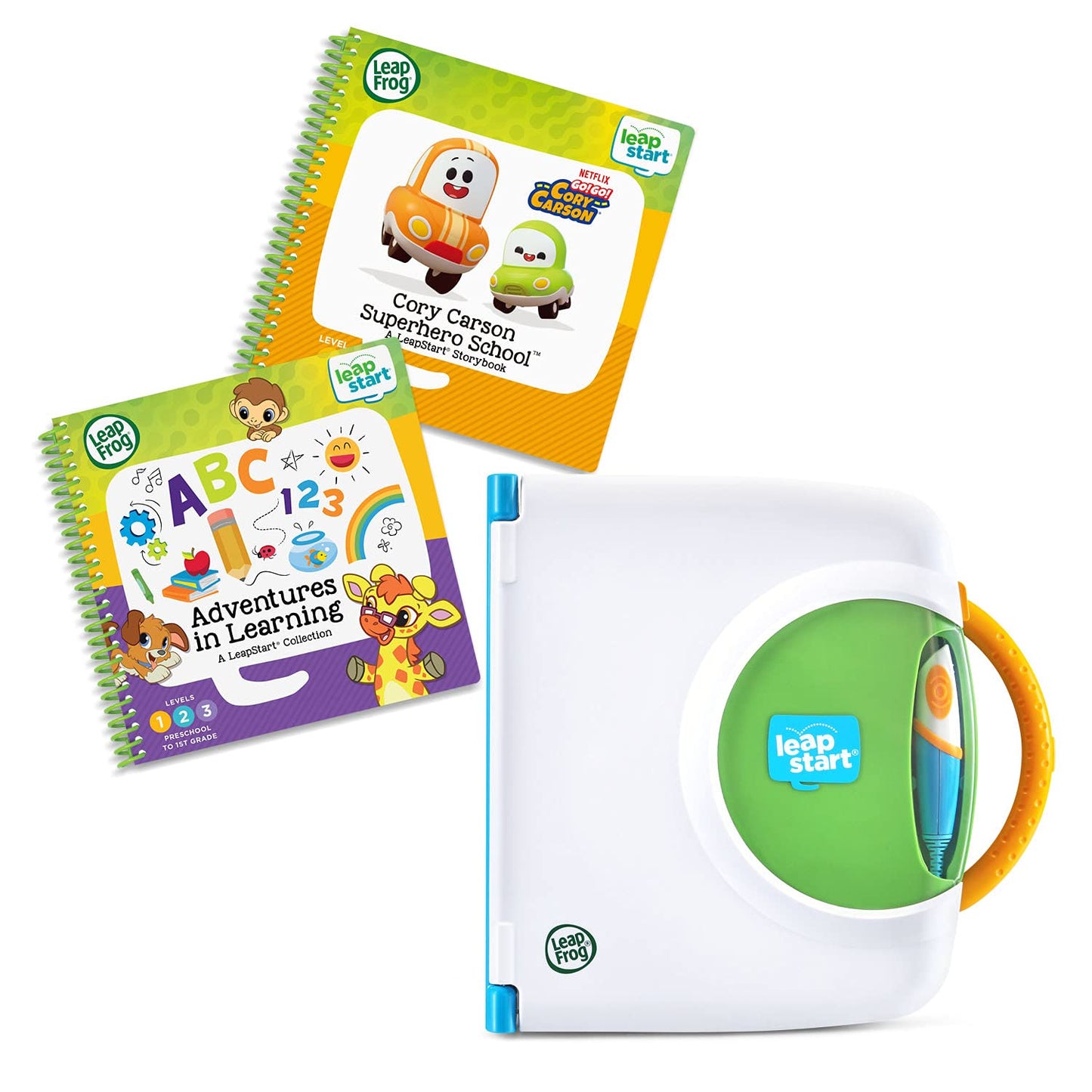 LeapFrog LeapStart Learning Success Bundle, Green – Interactive Early Learning System for 2-5 Year Olds