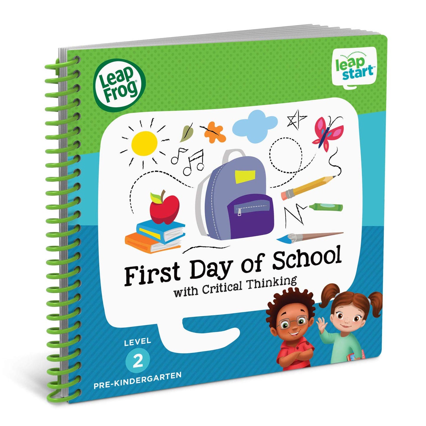 LeapFrog LeapStart First Day of School & Critical Thinking Book – Interactive Pre-K Learning