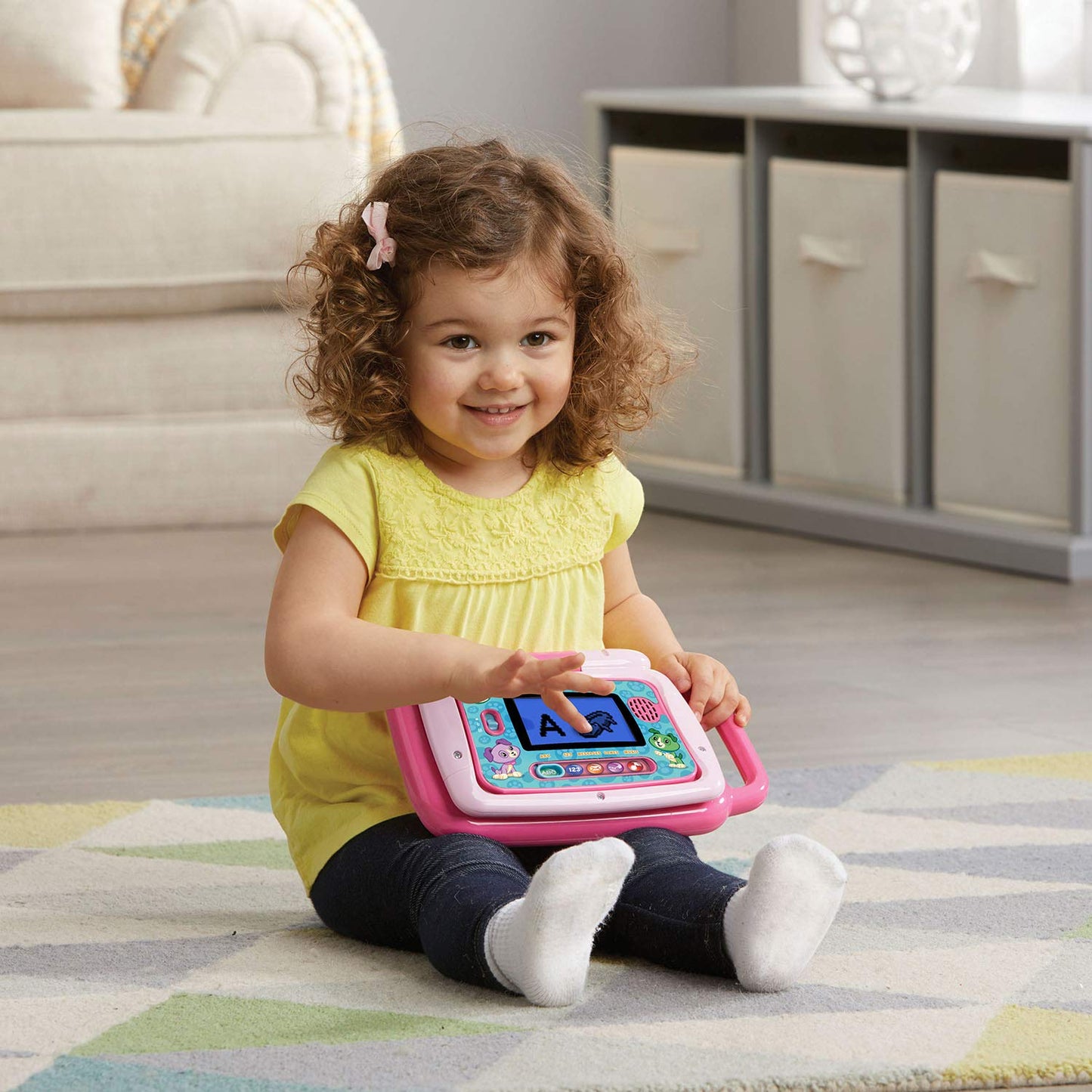 LeapFrog 2-in-1 LeapTop Touch Pink – Learn Letters, Numbers & More (Frustration Free Packaging)