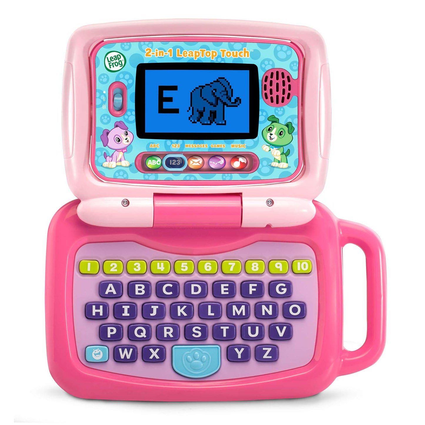 LeapFrog 2-in-1 LeapTop Touch Pink – Learn Letters, Numbers & More (Frustration Free Packaging)