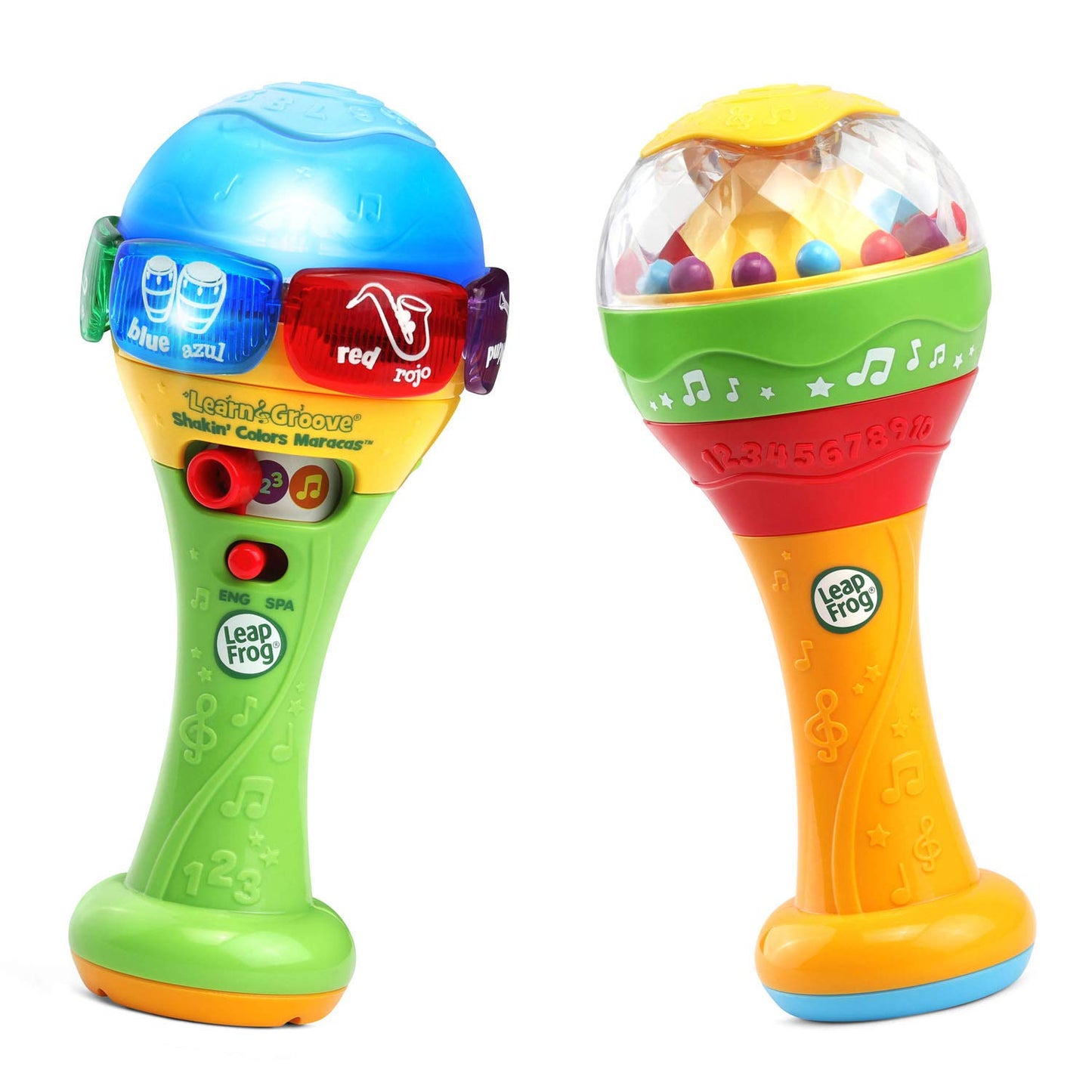 LeapFrog Learn and Groove Shakin' Colors Maracas – Bilingual Baby Musical Toy