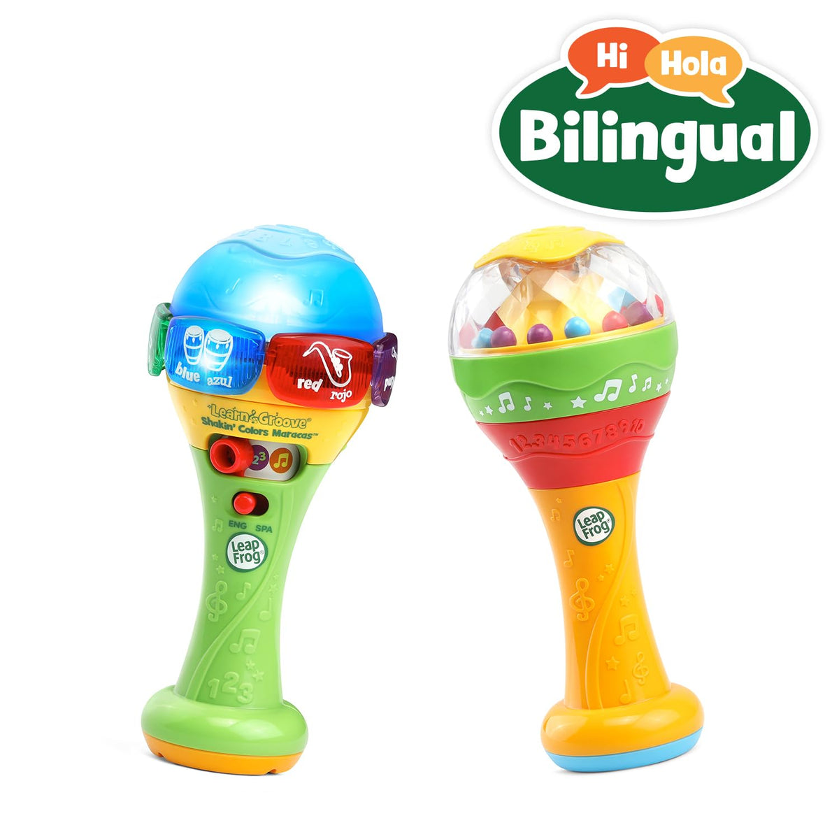 LeapFrog Learn and Groove Shakin' Colors Maracas – Bilingual Baby Musical Toy