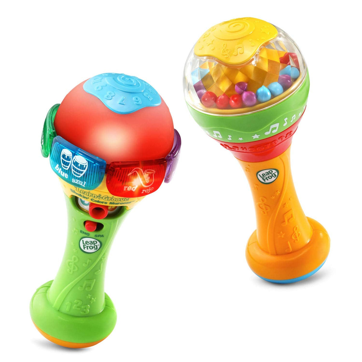 LeapFrog Learn and Groove Shakin' Colors Maracas – Bilingual Baby Musical Toy