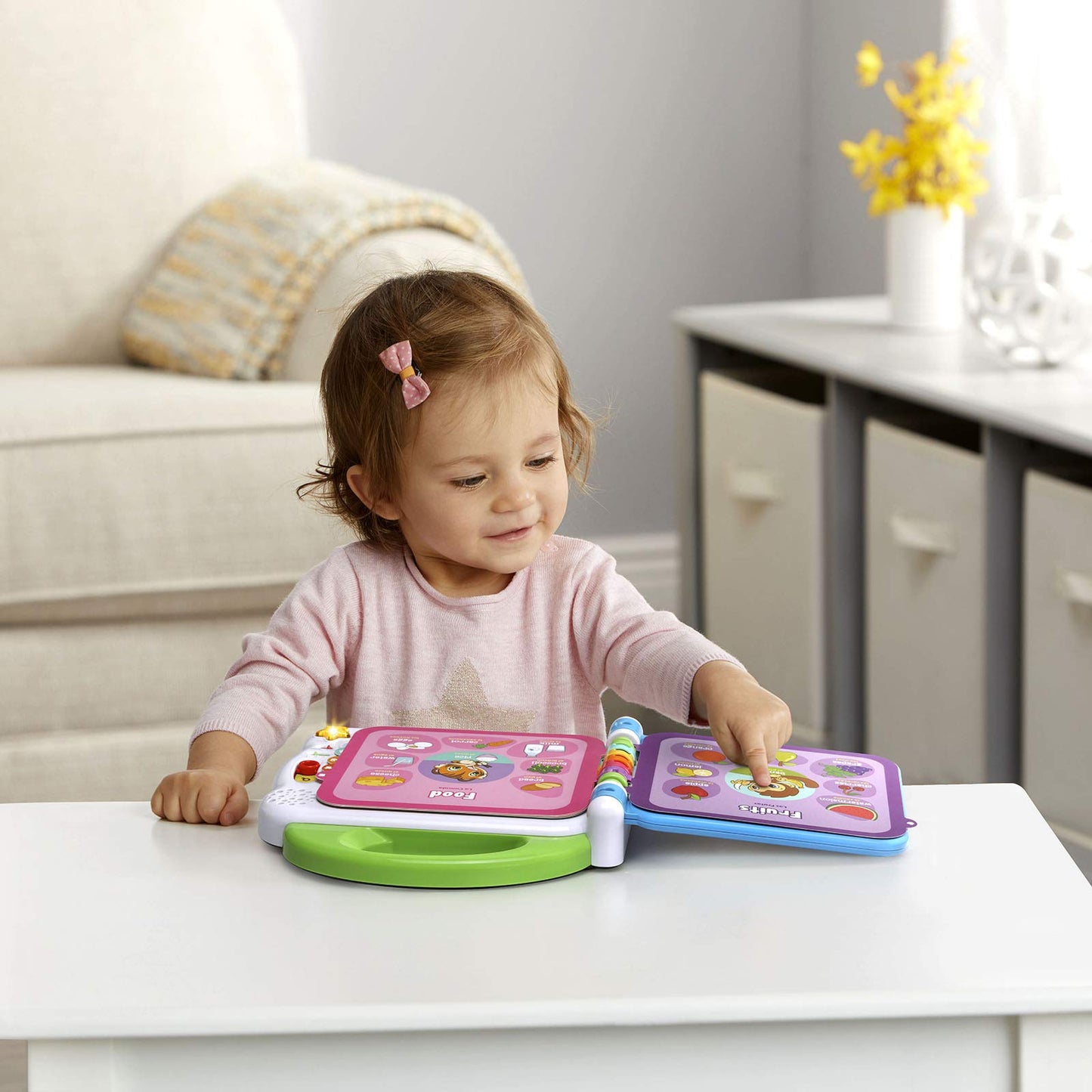 LeapFrog Learning Friends 100 Words Book (Frustration Free Packaging) – Green, Bilingual Learning Toy