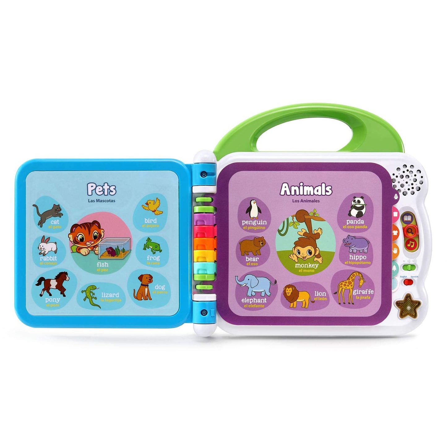 LeapFrog Learning Friends 100 Words Book (Frustration Free Packaging) – Green, Bilingual Learning Toy