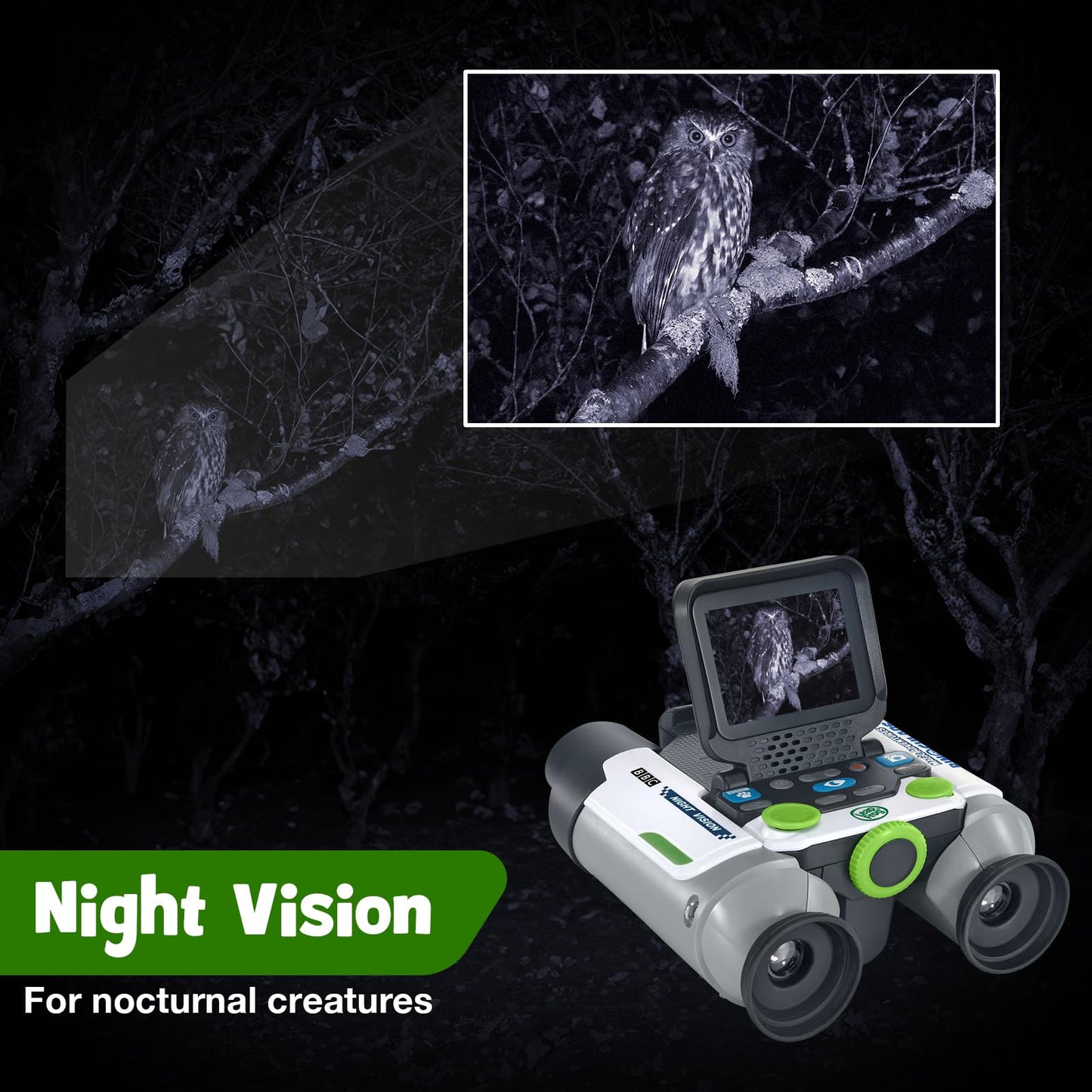LeapFrog Magic Adventures Binoculars with Screen Capture & Night Vision – For Kids 4+