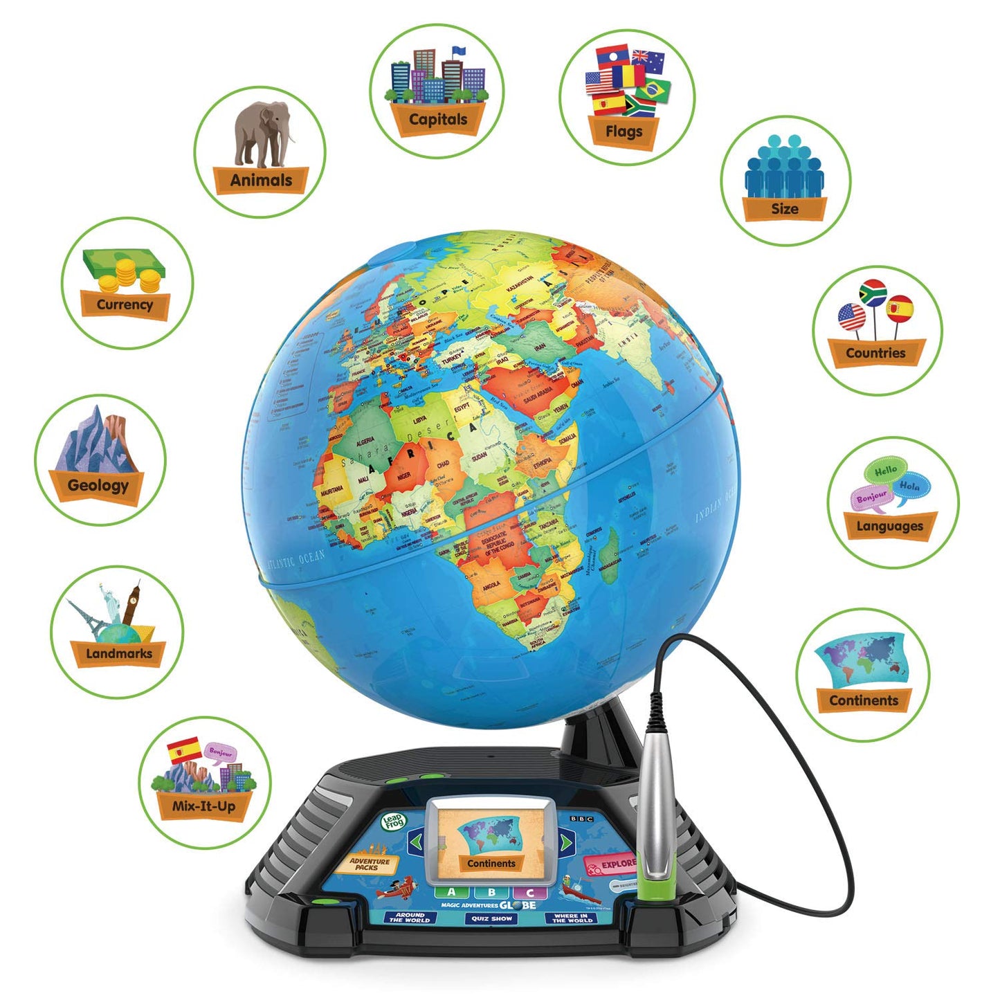 LeapFrog Magic Adventures Globe – Frustration Free Packaging