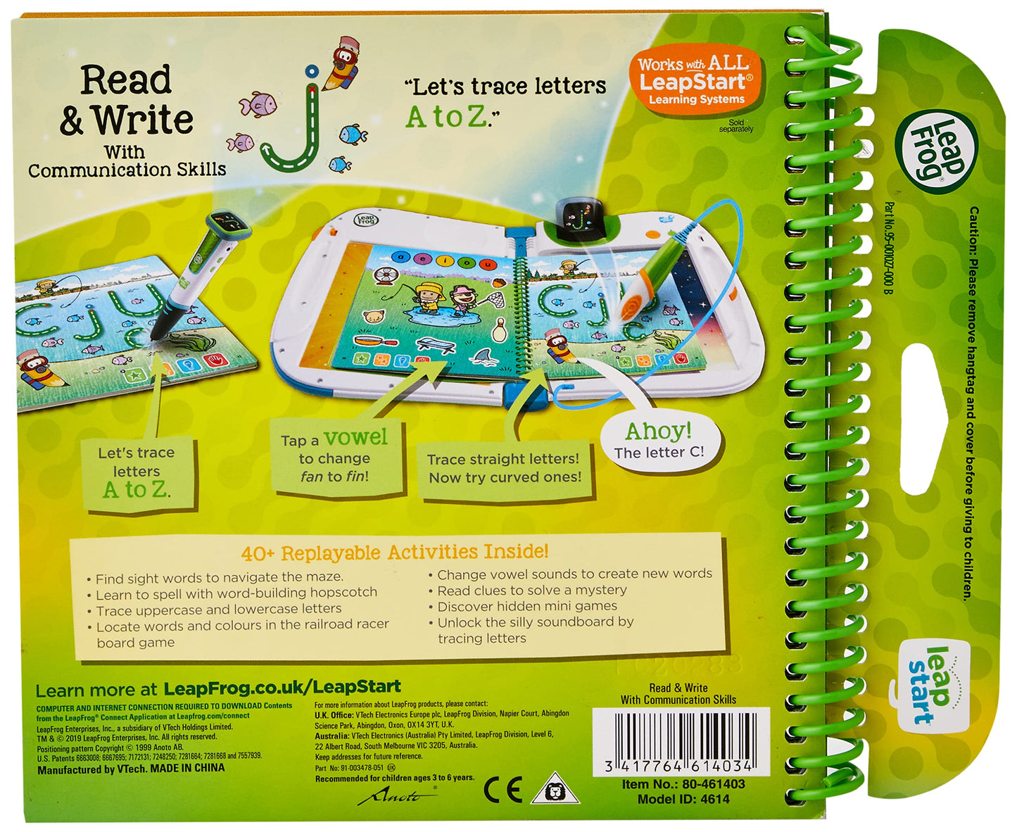 LeapFrog Read & Write 3D Activity Book for LeapStart – 2-5 Years | Multicolour