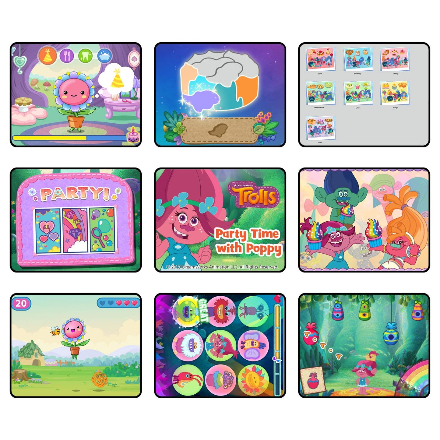 LeapFrog RockIt Twist Dual Game Pack: Trolls Party Time With Poppy & Cookie's Sweet Treats