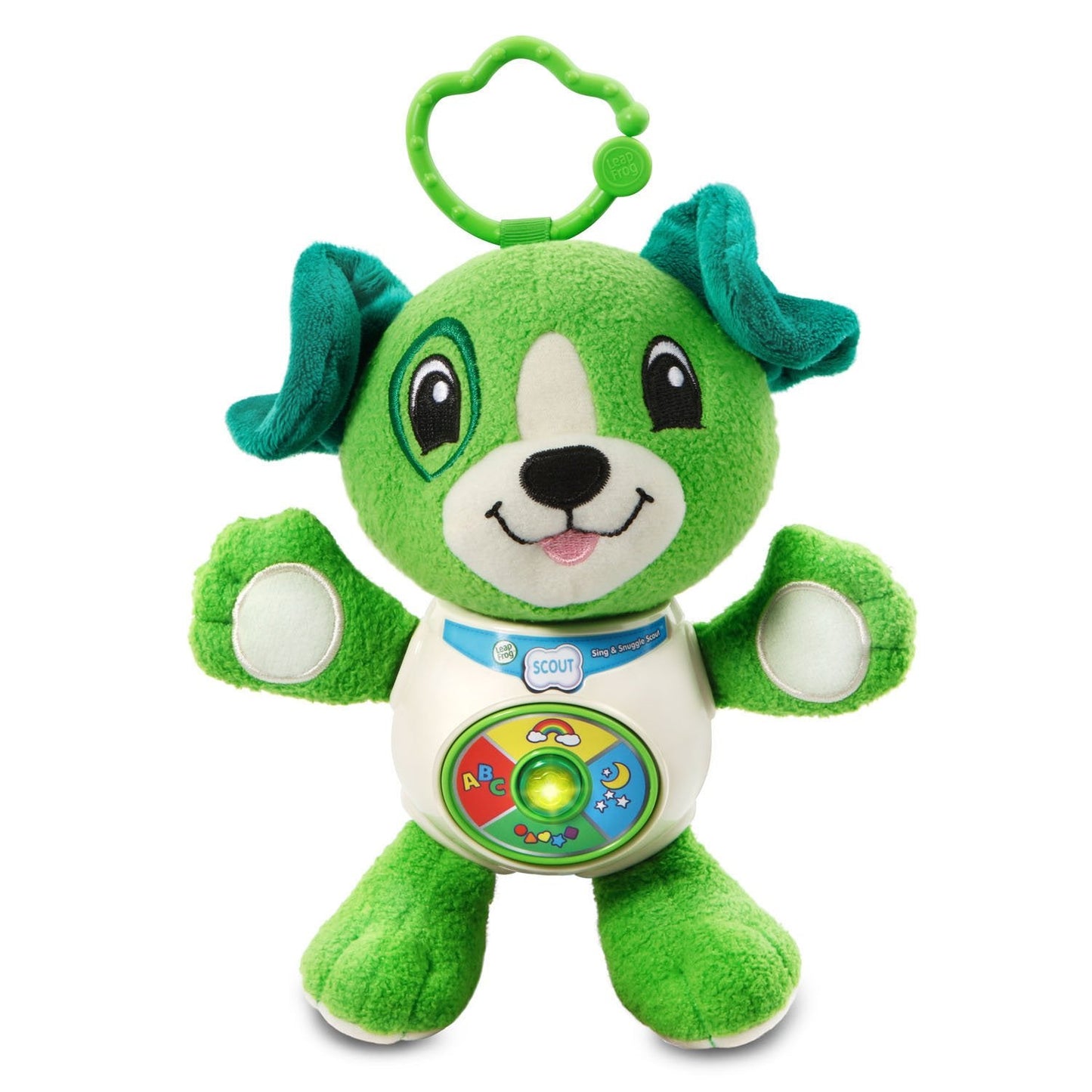 LeapFrog Sing and Snuggle Scout – Plush Interactive Puppy with Songs and Car-Seat Ring