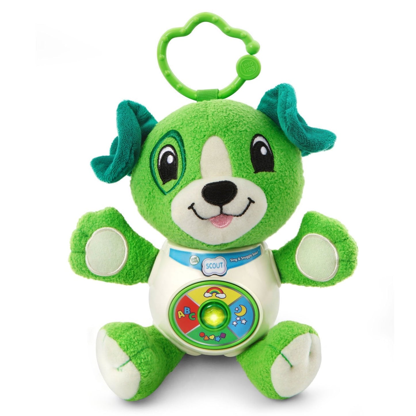 LeapFrog Sing and Snuggle Scout – Plush Interactive Puppy with Songs and Car-Seat Ring