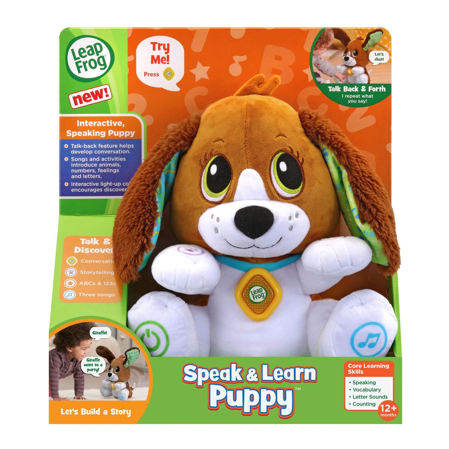 LeapFrog Speak and Learn Puppy — Interactive Language Learning Toy