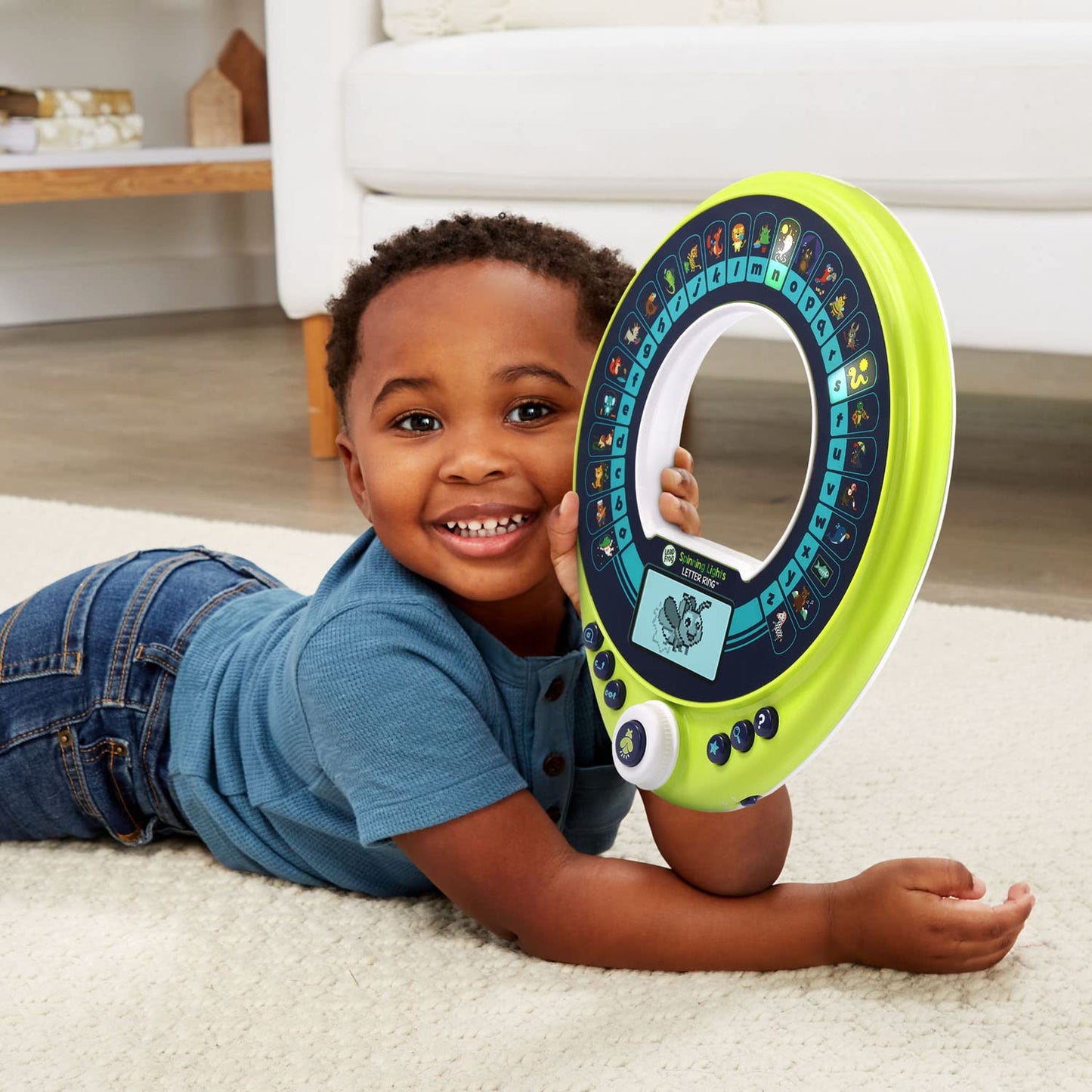 LeapFrog Spinning Lights Letter Ring – Phonics Letters & Animal Clues for Ages 3+