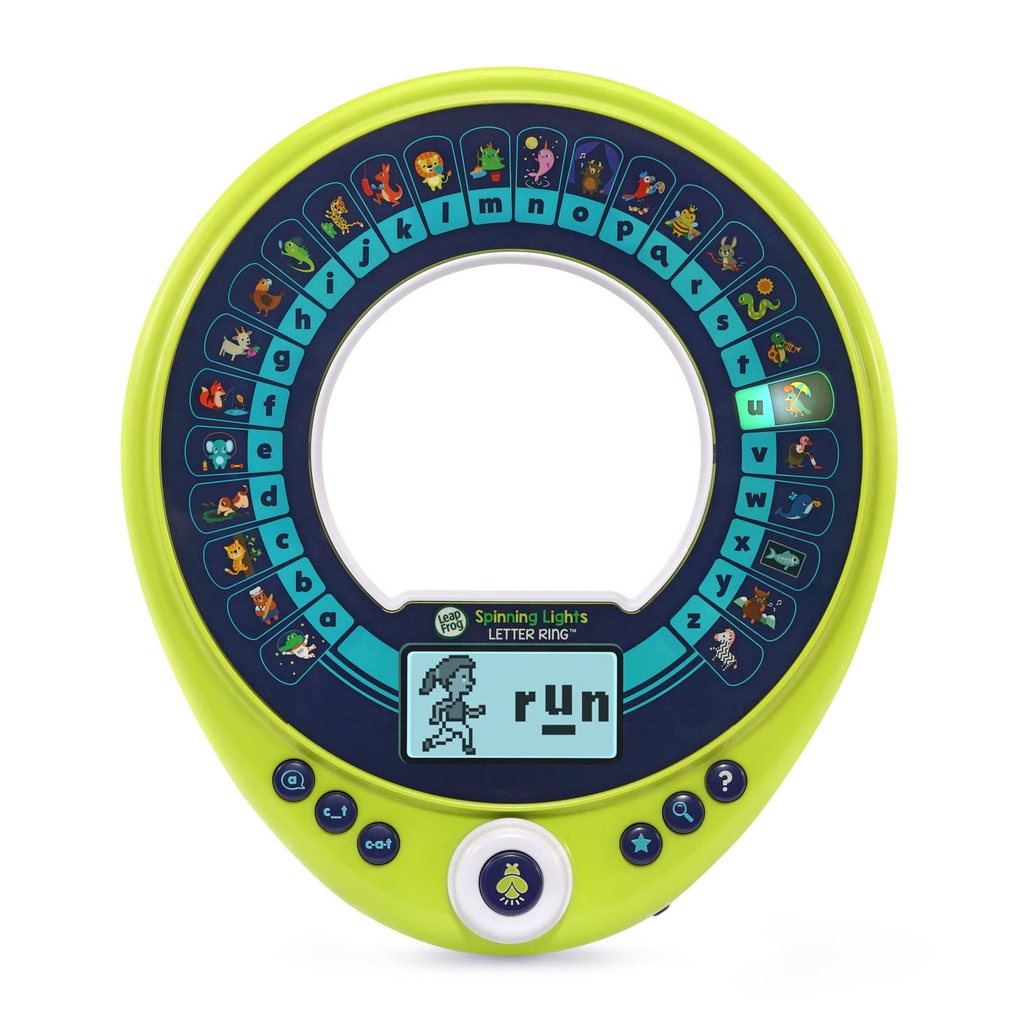 LeapFrog Spinning Lights Letter Ring – Phonics Letters & Animal Clues for Ages 3+