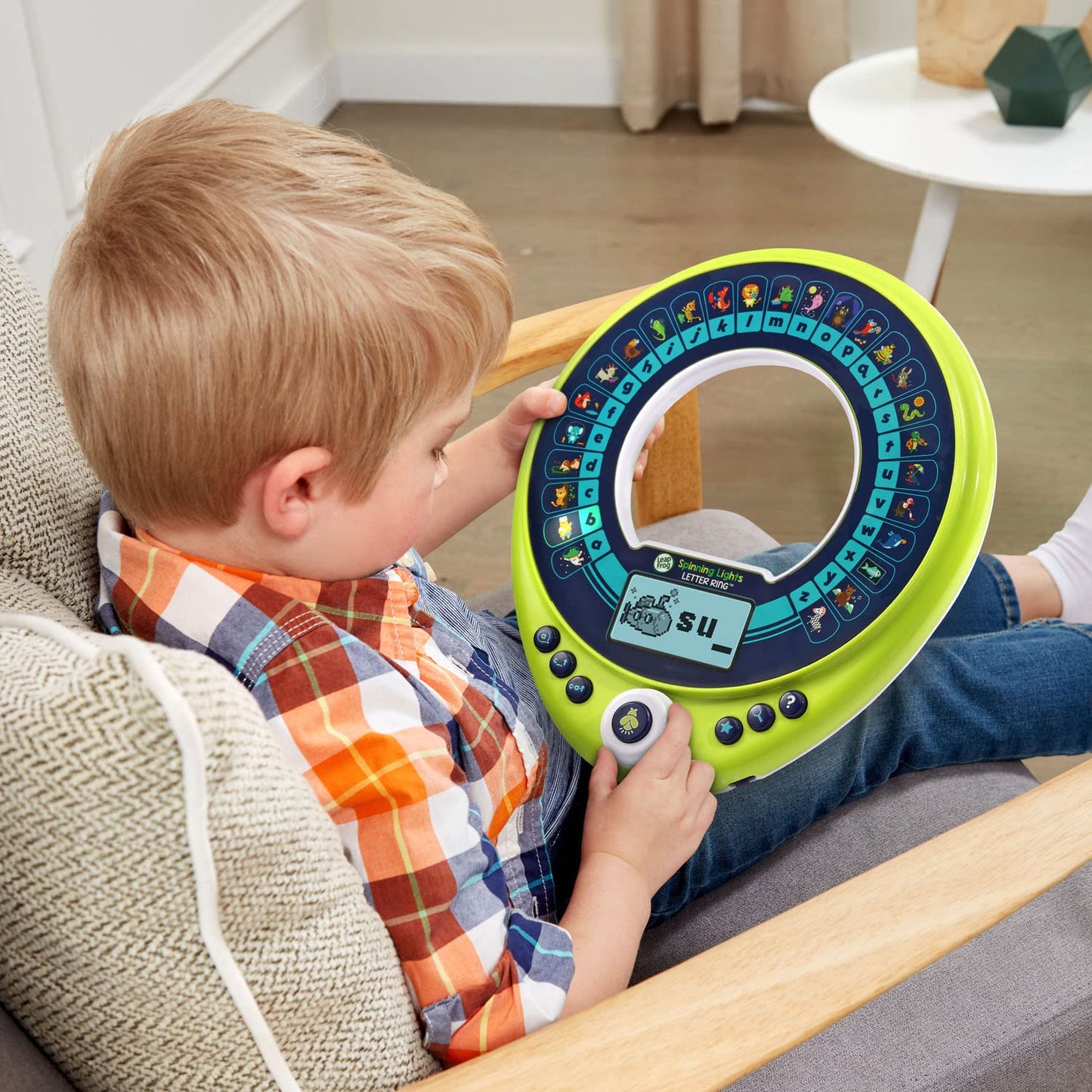 LeapFrog Spinning Lights Letter Ring – Phonics Letters & Animal Clues for Ages 3+