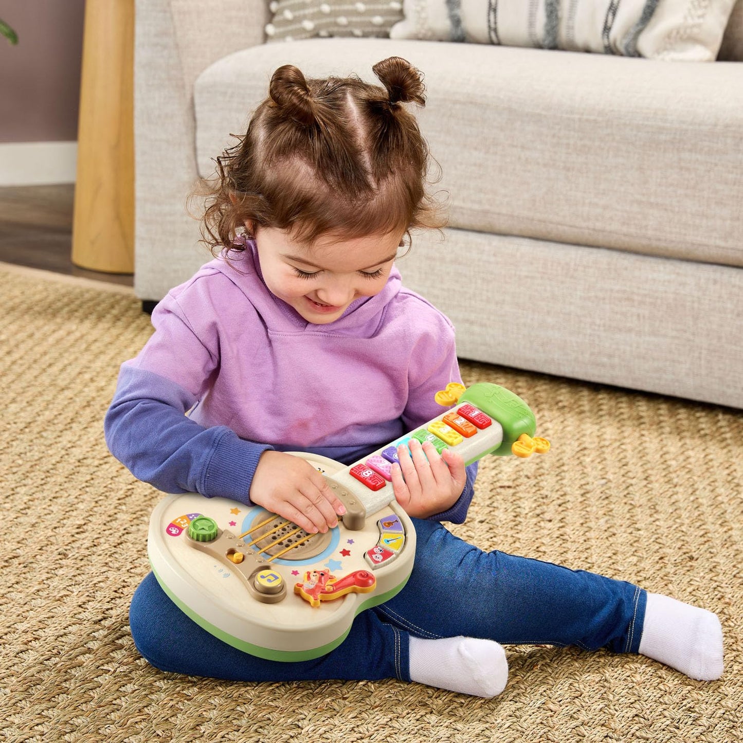 LeapFrog Strum and Count Wooden Guitar – Interactive Musical Toy for Toddlers