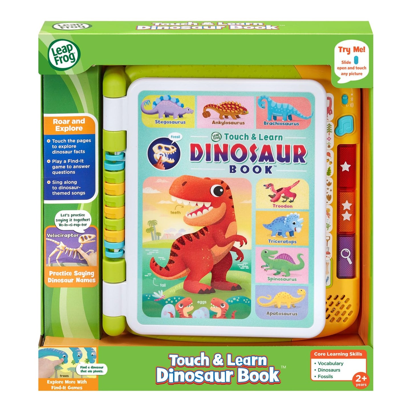 LeapFrog Touch and Learn Dinosaur Book — Interactive Dino Learning for Ages 2+