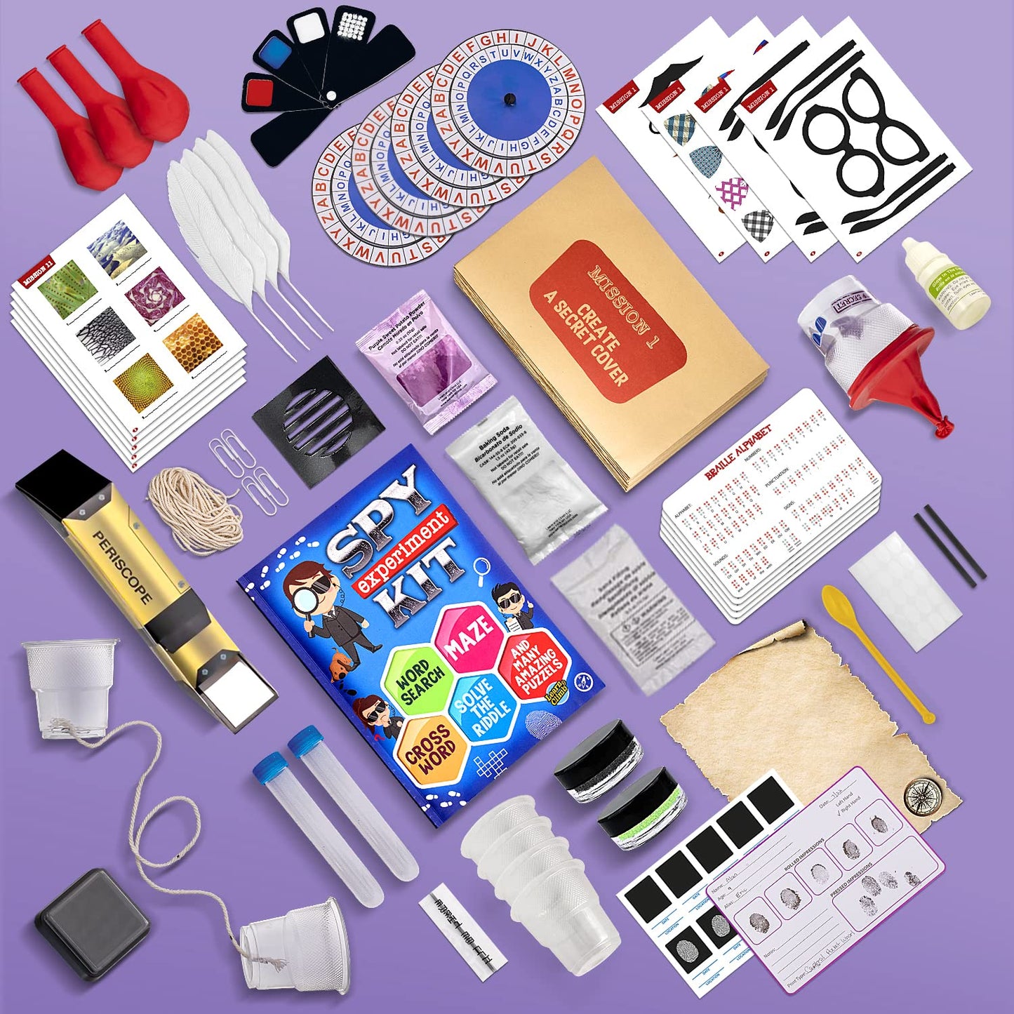 Learn & Climb Kids Spy Kit | 15 Secret Missions & 14 Detective Gadgets – Gift for Ages 7–10
