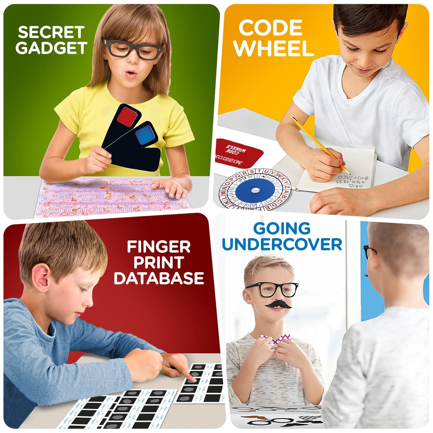 Learn & Climb Kids Spy Kit | 15 Secret Missions & 14 Detective Gadgets – Gift for Ages 7–10