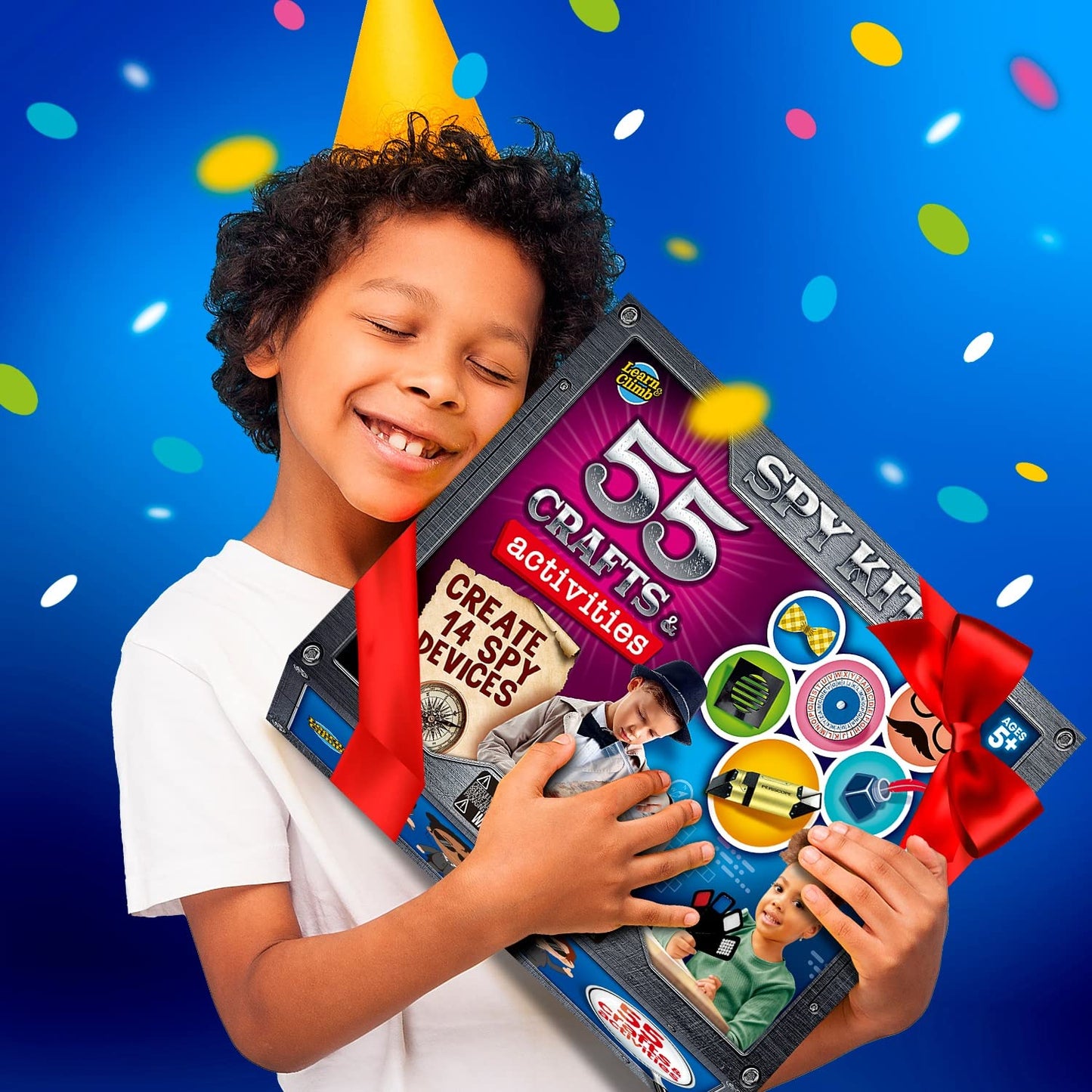 Learn & Climb Kids Spy Kit | 15 Secret Missions & 14 Detective Gadgets – Gift for Ages 7–10