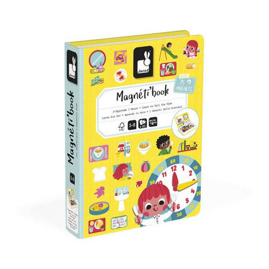 Janod Learn to Tell the Time Magneti' Book